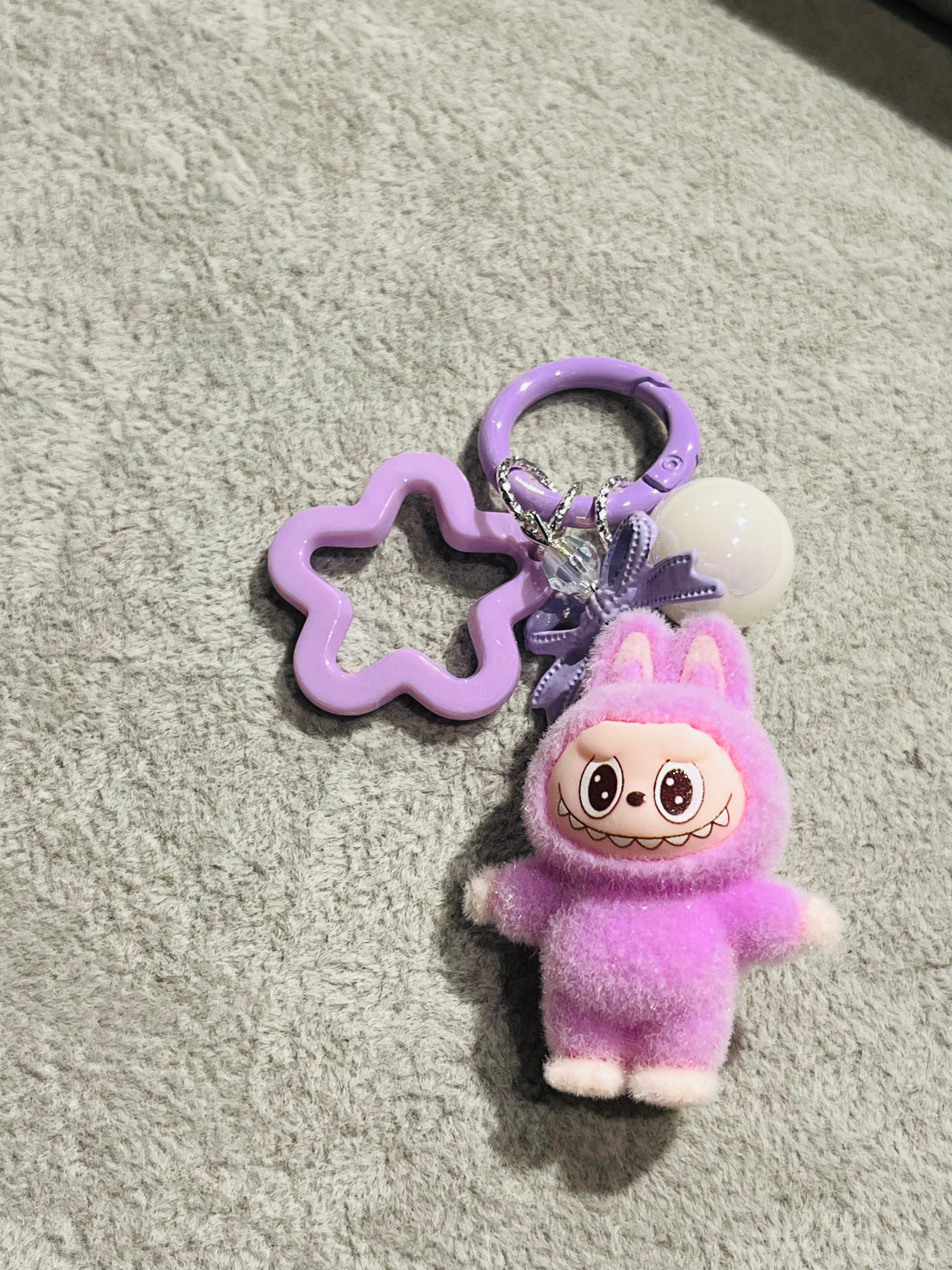 Fluffino Purple Labubu Bag Charm