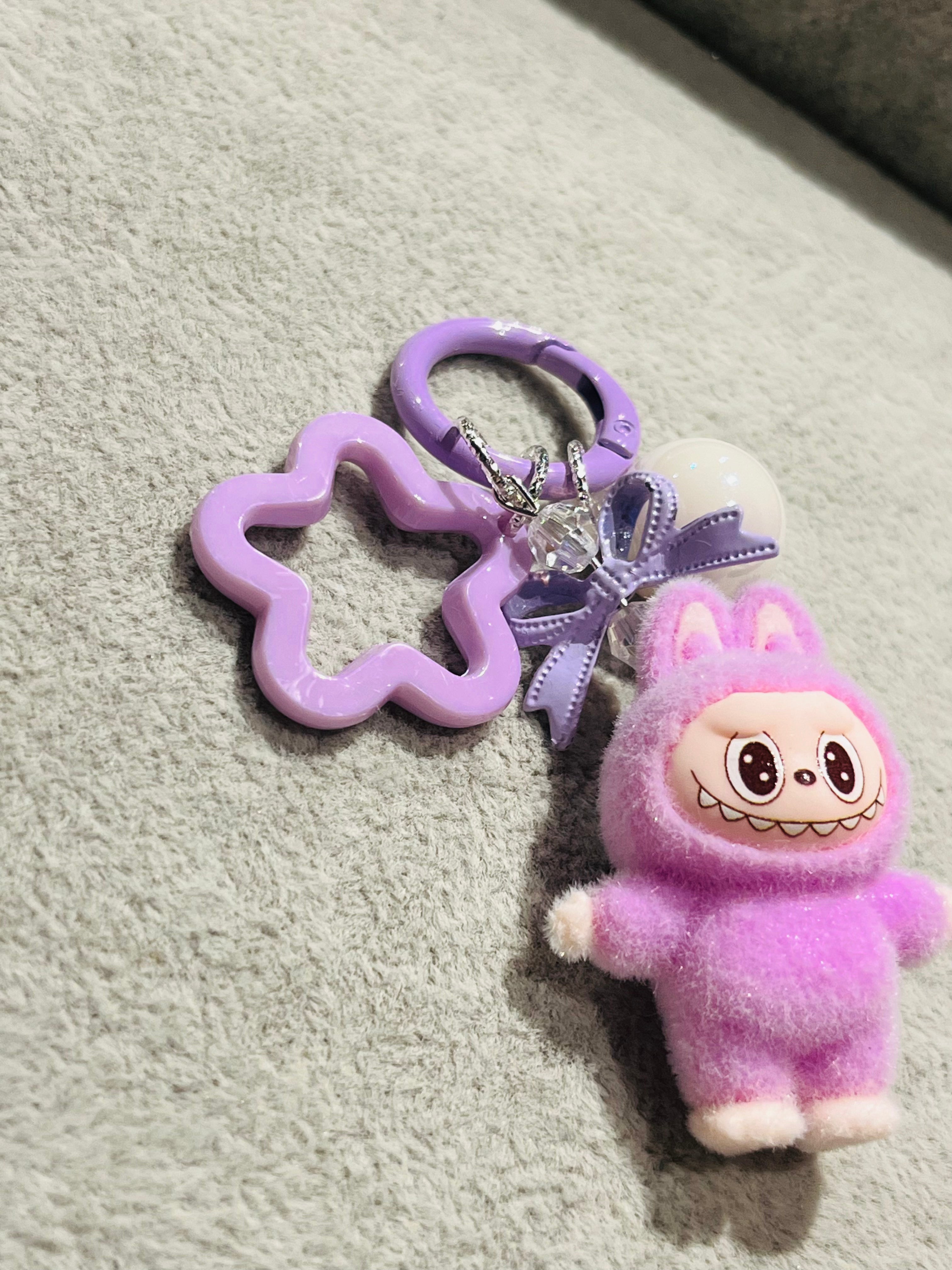 Fluffino Purple Labubu Bag Charm