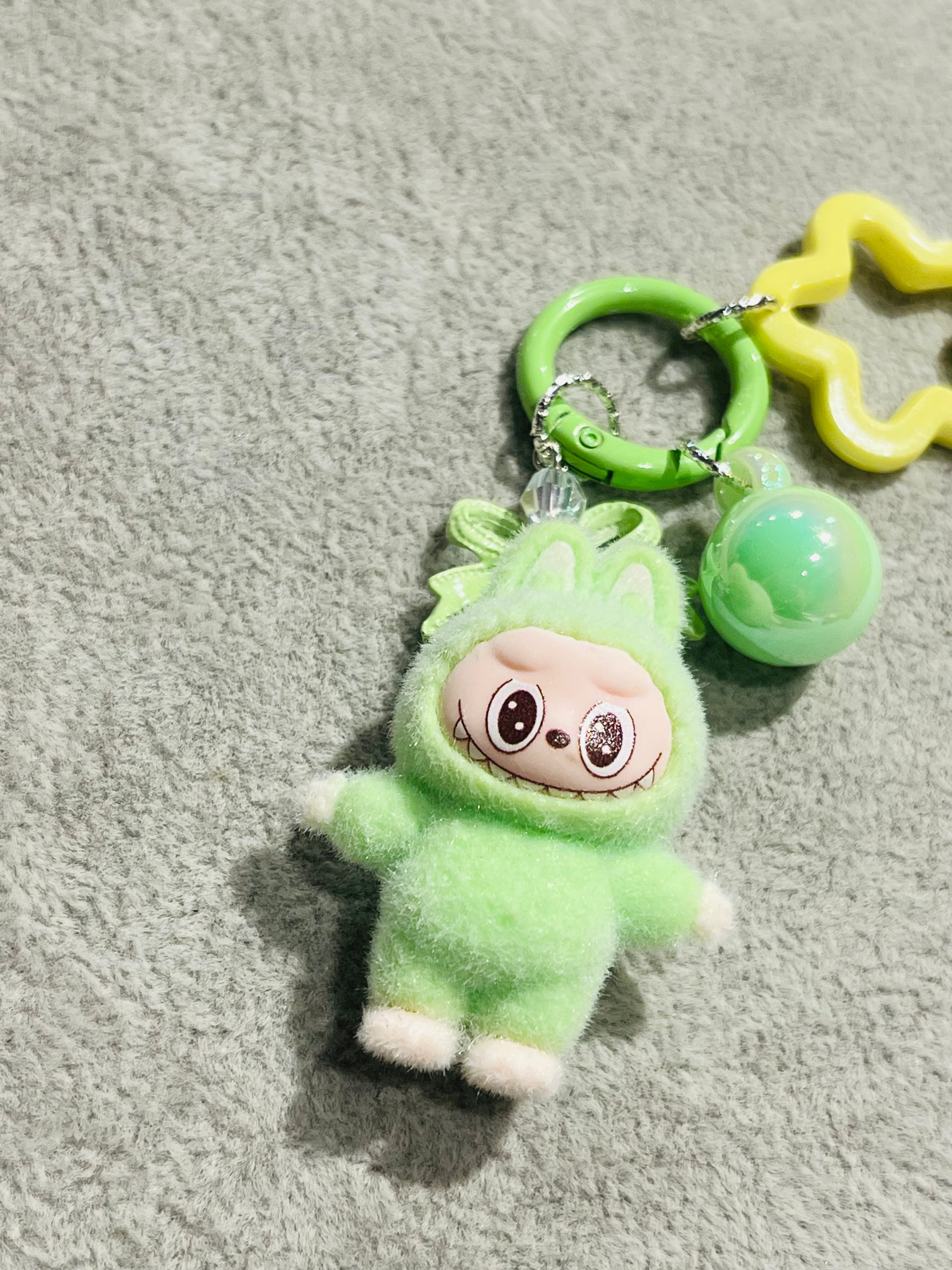 Fluffino Light Green Labubu Bag Charm