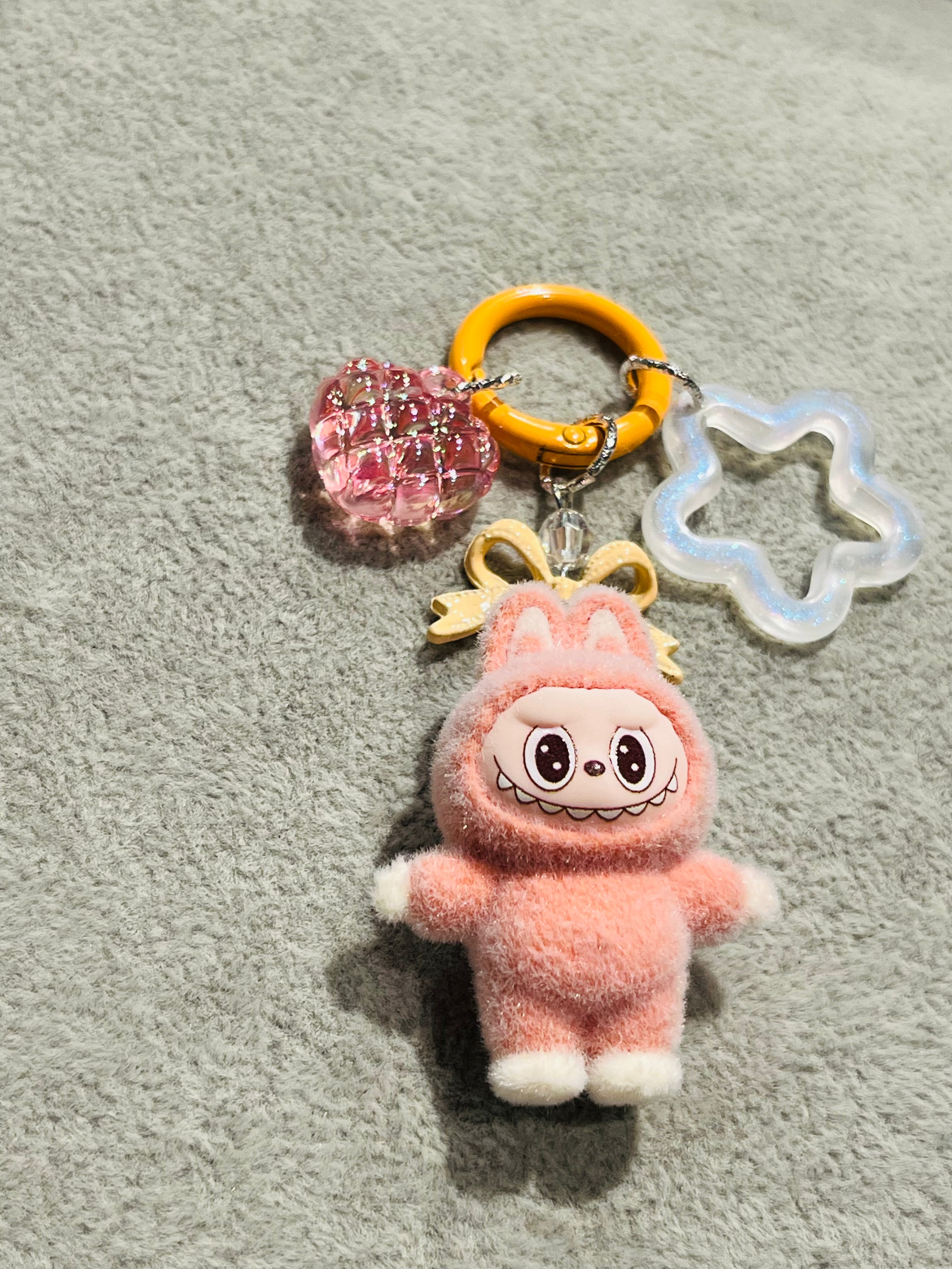 Fluffino Pink Labubu Bag Charm