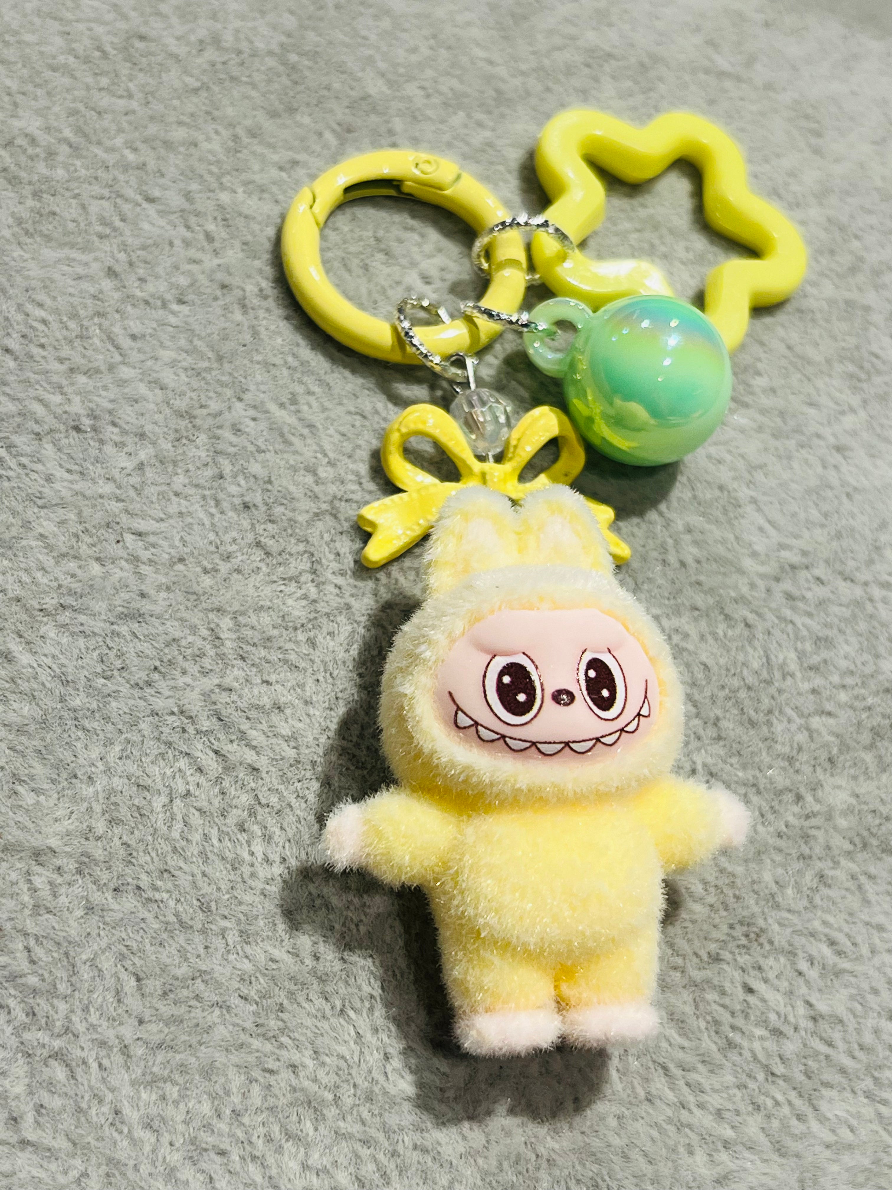 Fluffino Yellow Labubu Bag Charm