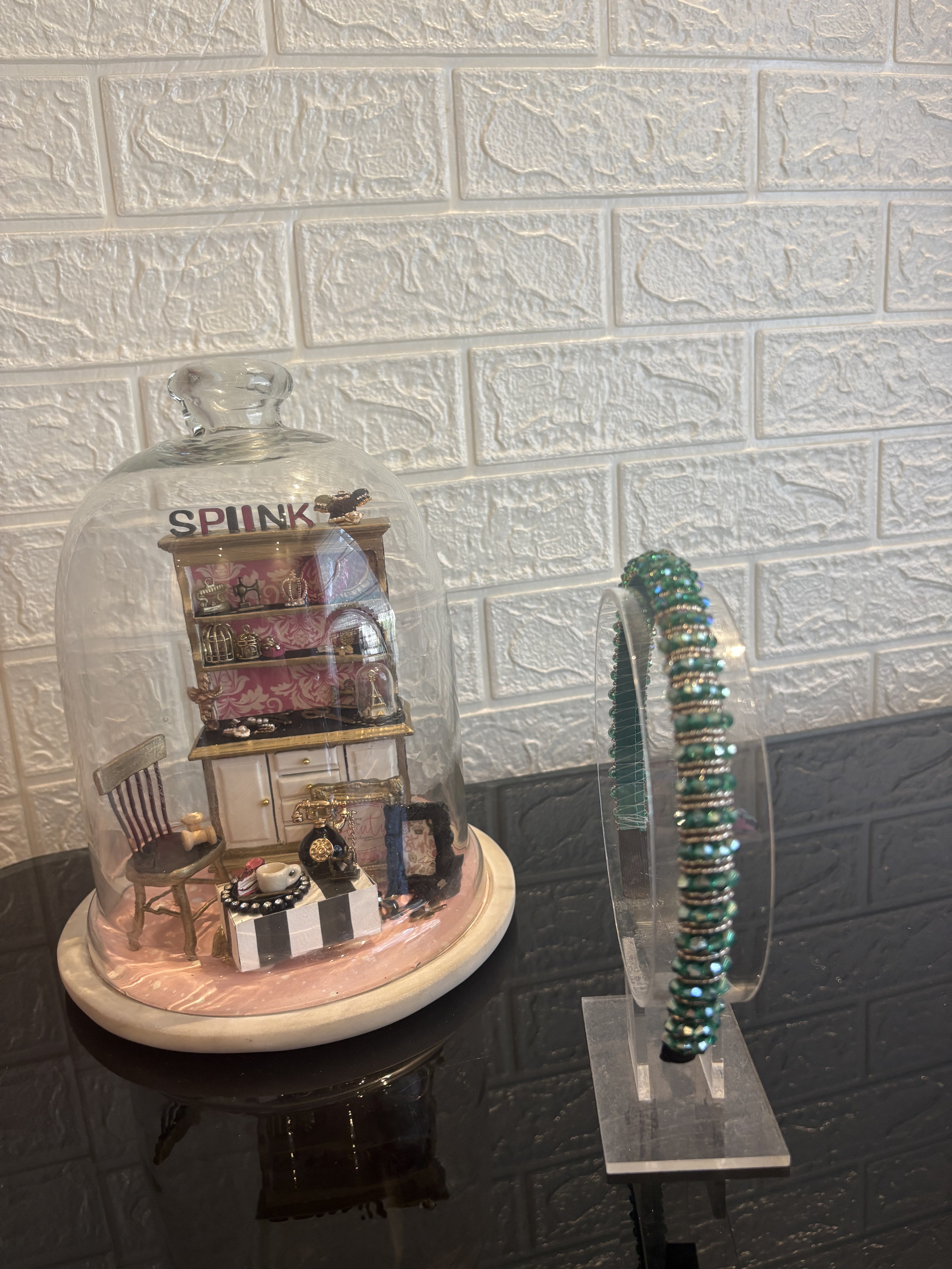 Green Beaded Hairband