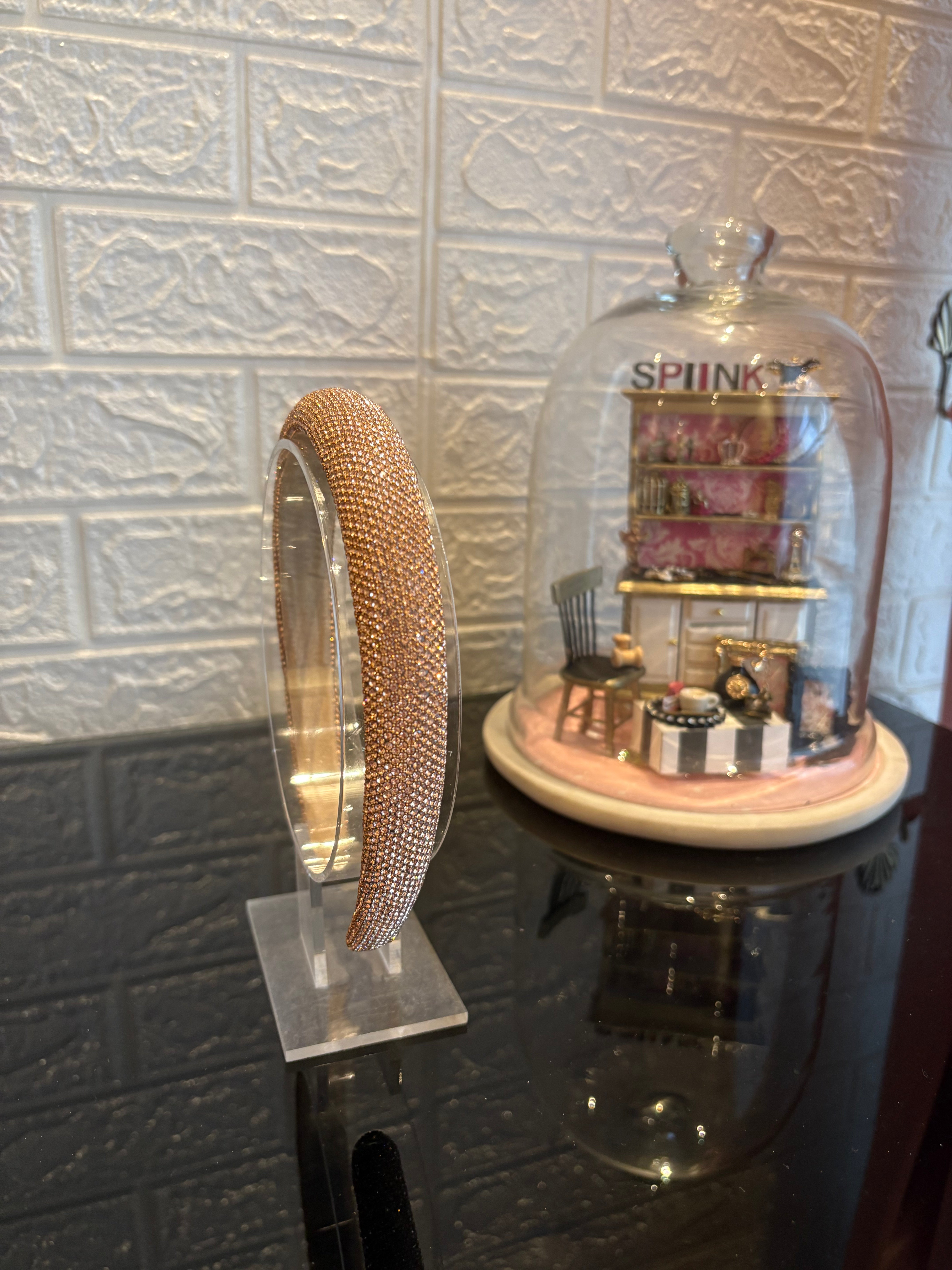 Crystelle Bronze Rhinestone Hairband