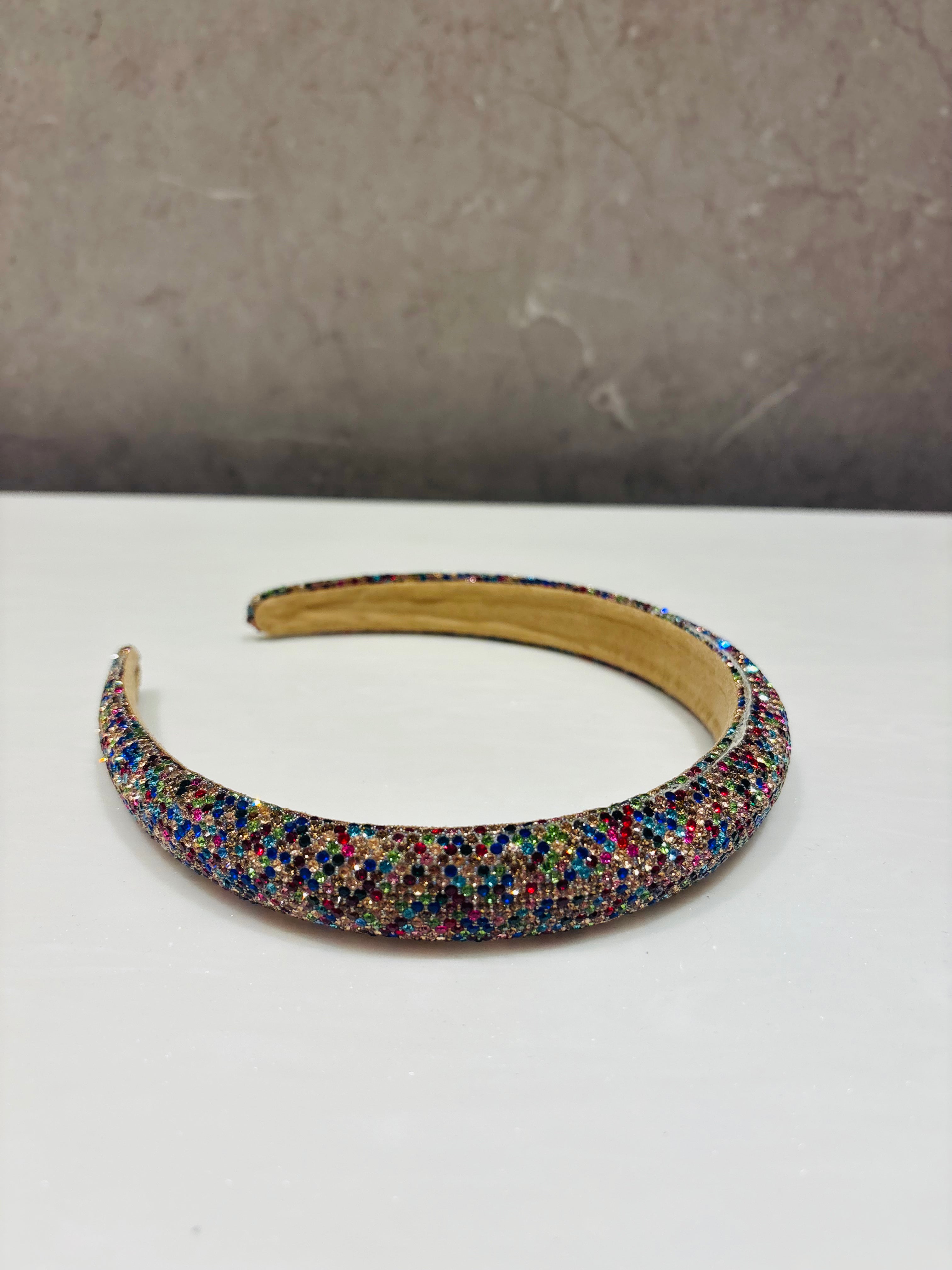 Sparkle Pop Multicolor Rhinestone Hairband