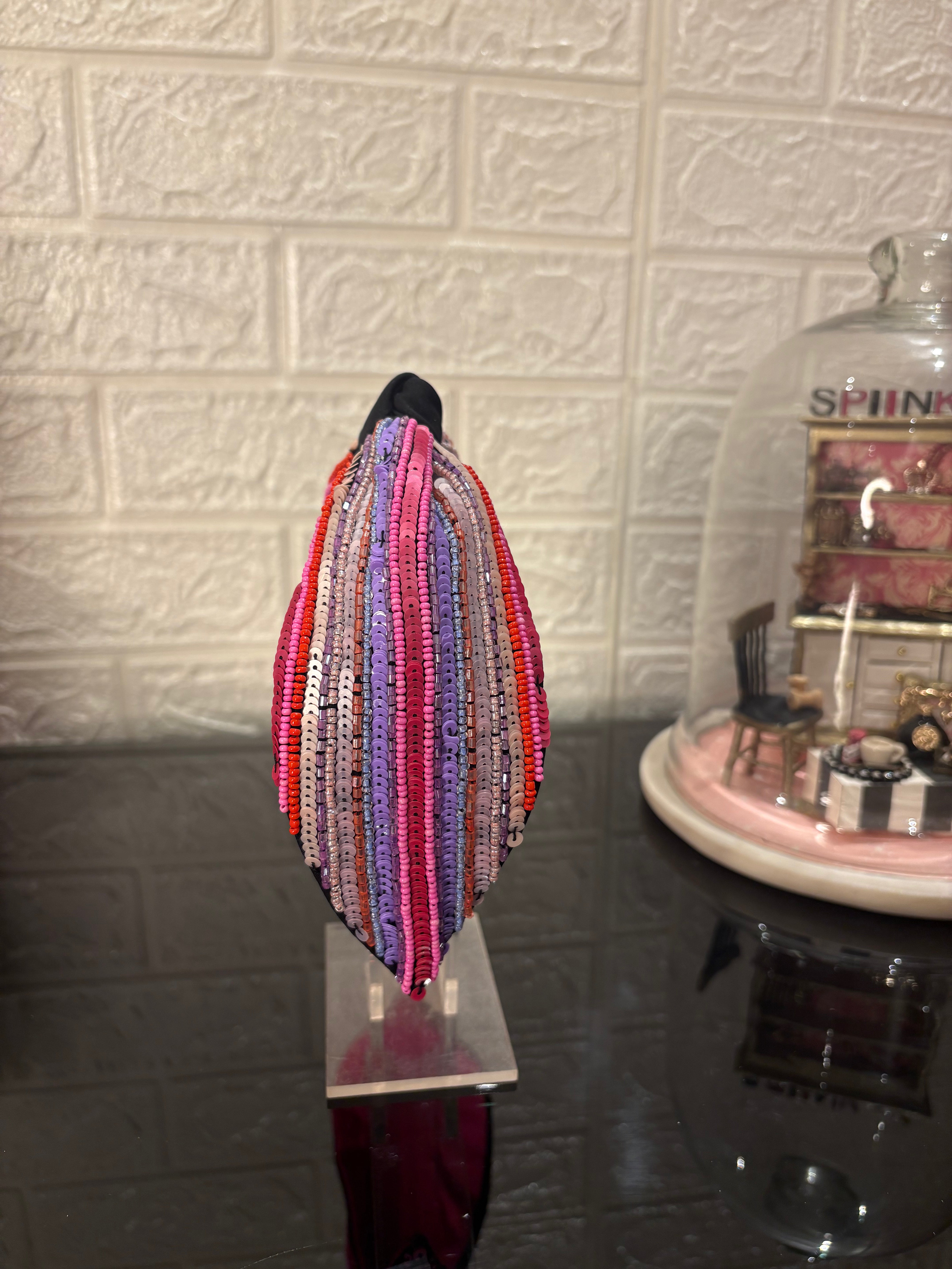 Dazzling Lines Turban Hairband