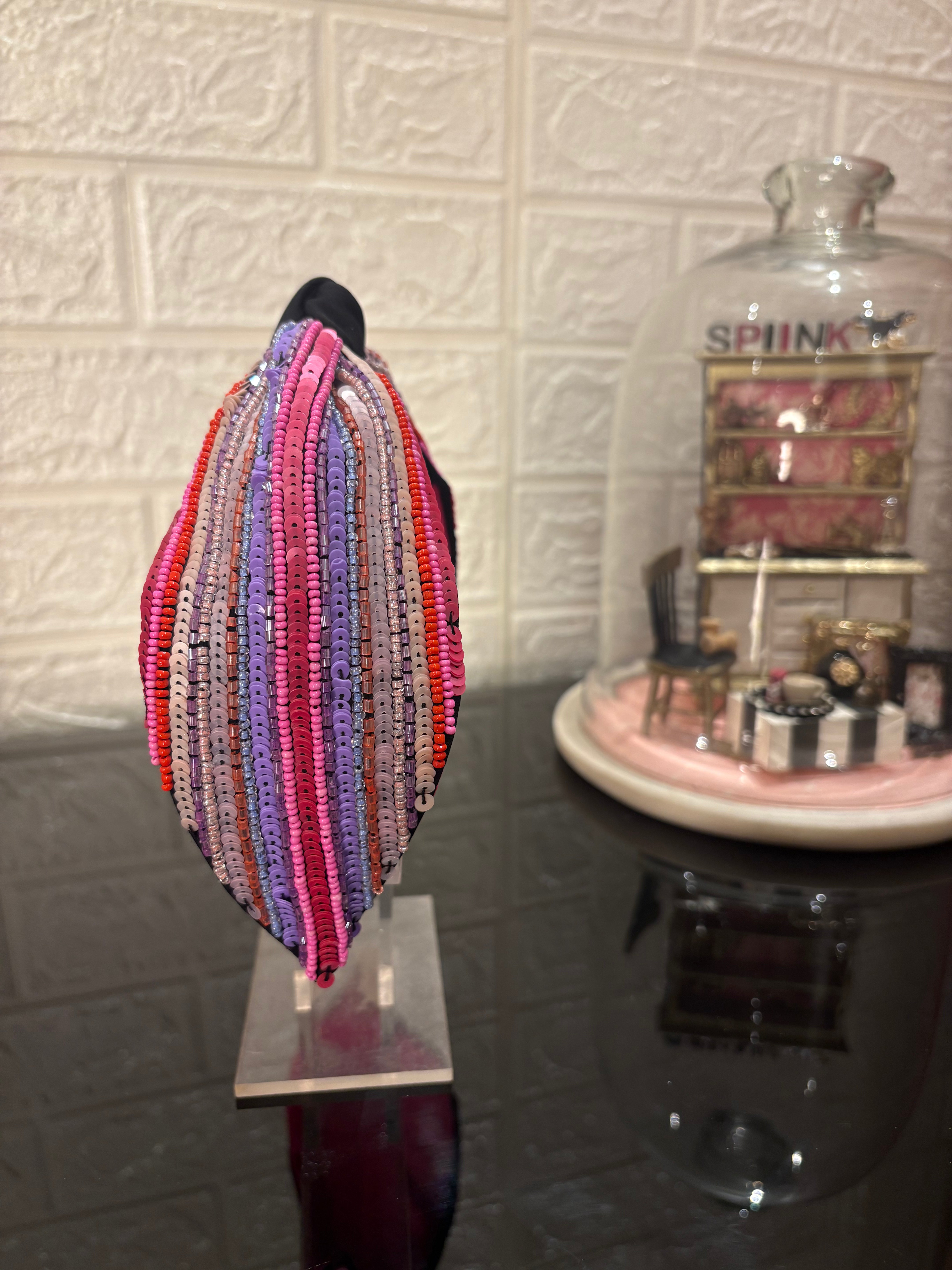 Dazzling Lines Turban Hairband