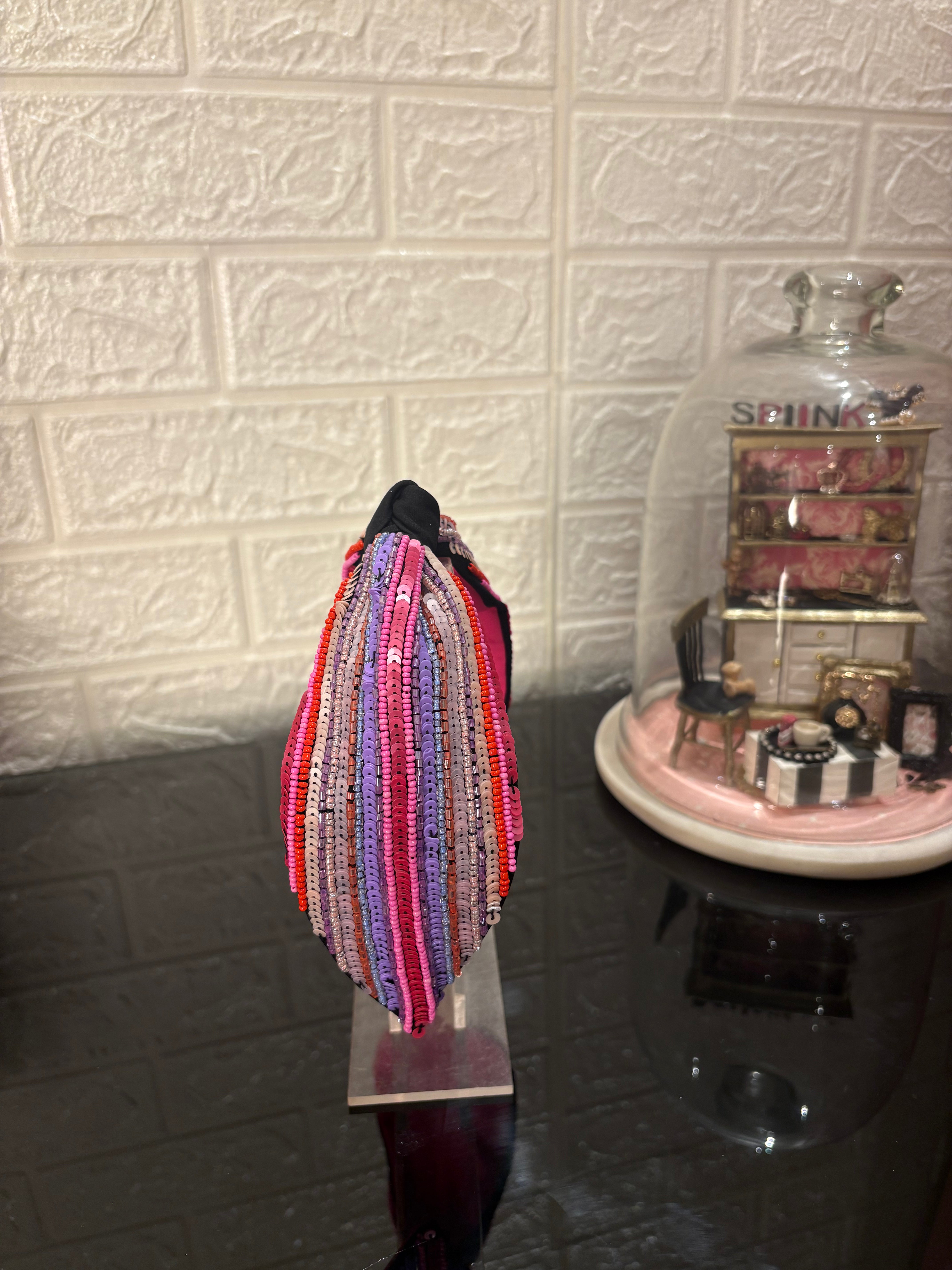 Dazzling Lines Turban Hairband