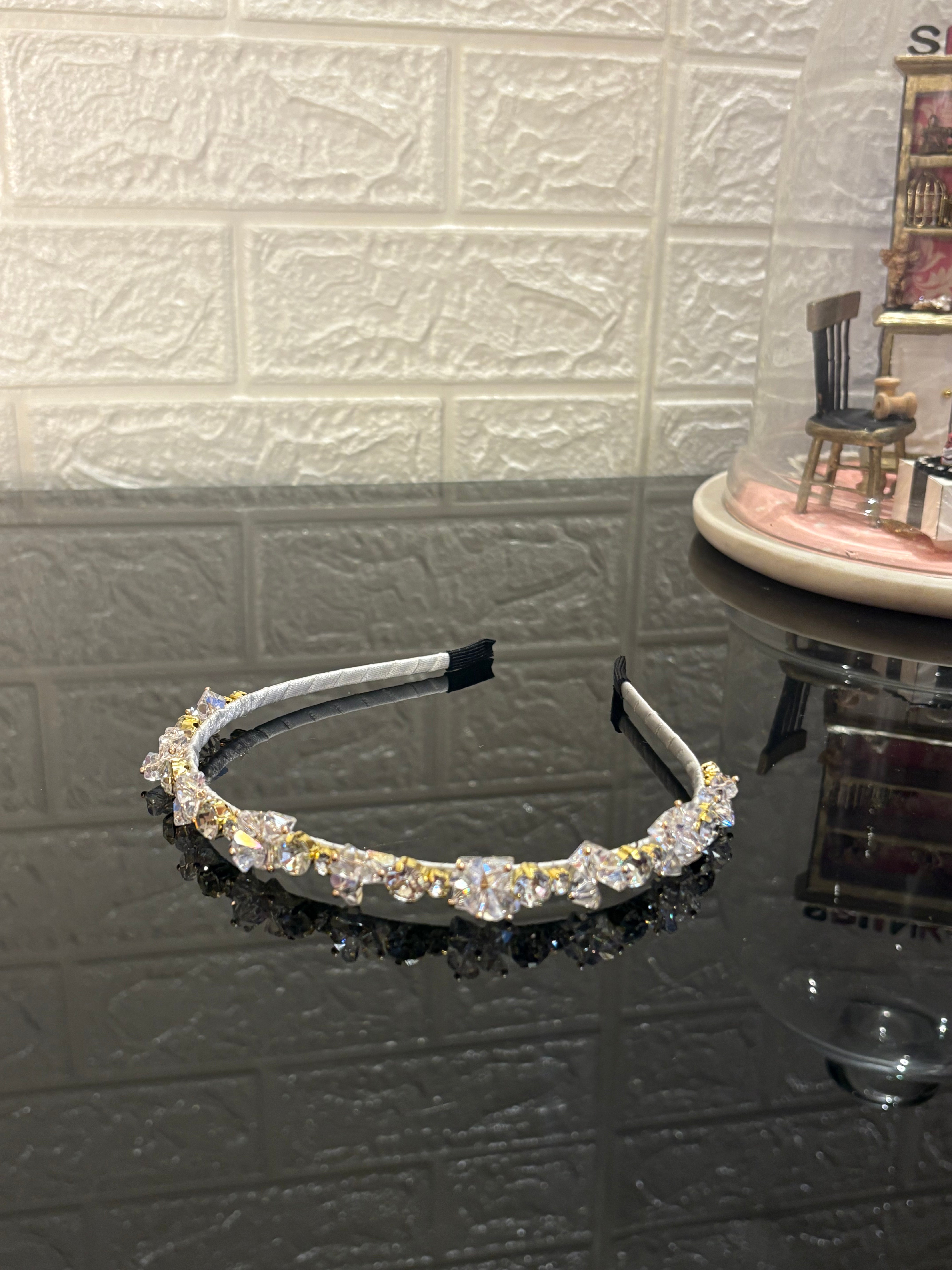 Silver Crystal Hairband