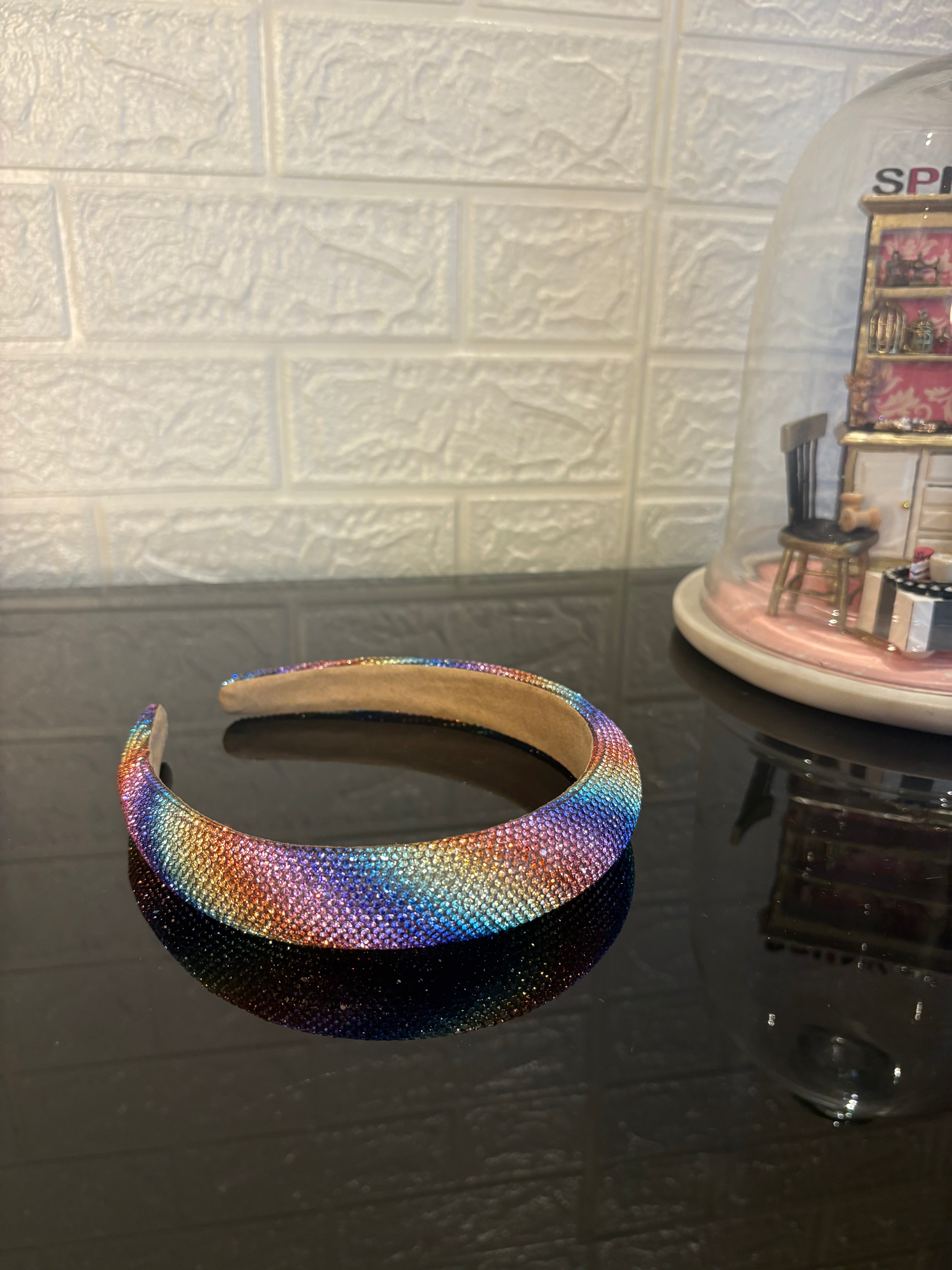 Crystelle Rainbow Rhinestone Hairband