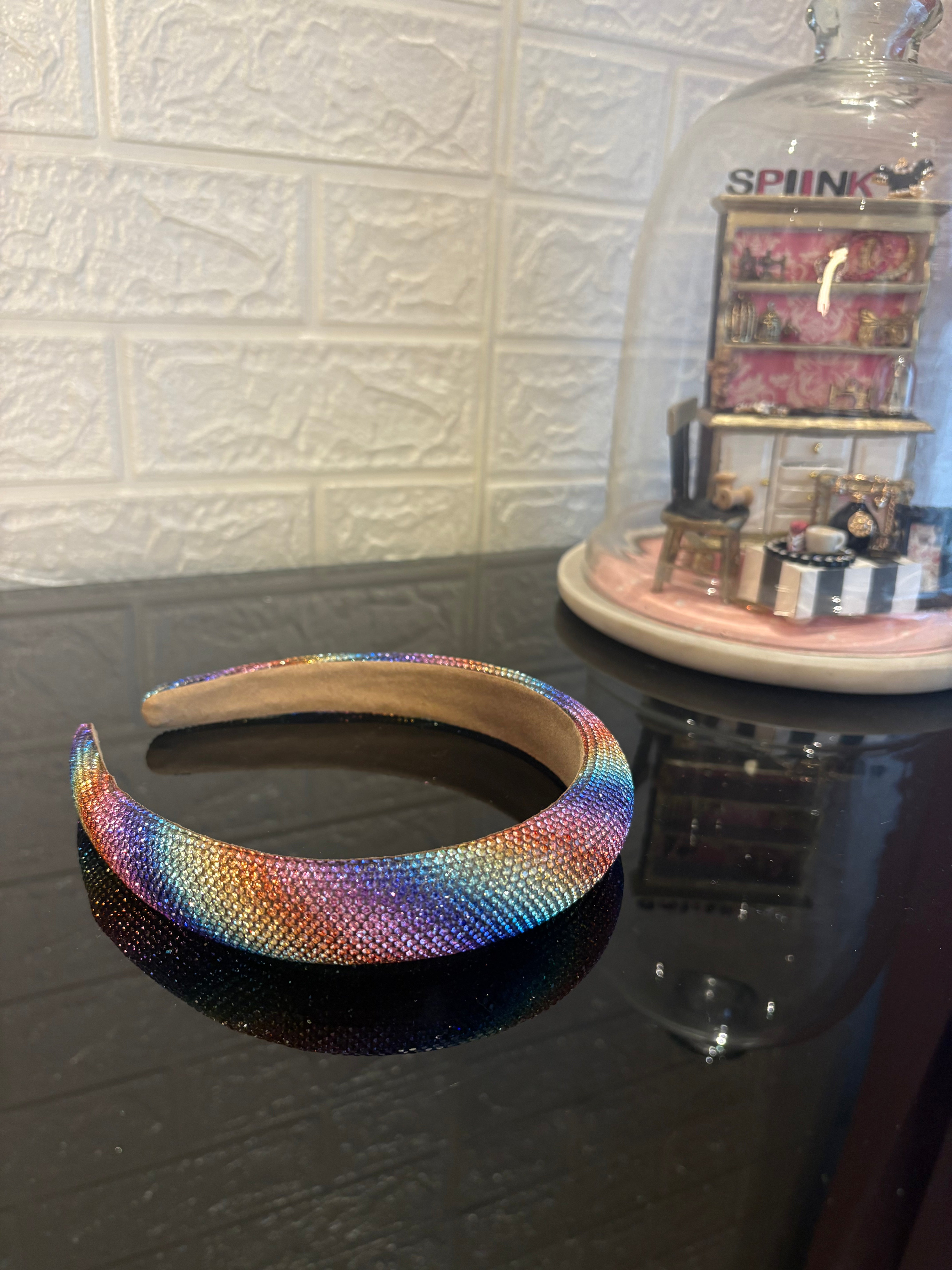 Crystelle Rainbow Rhinestone Hairband