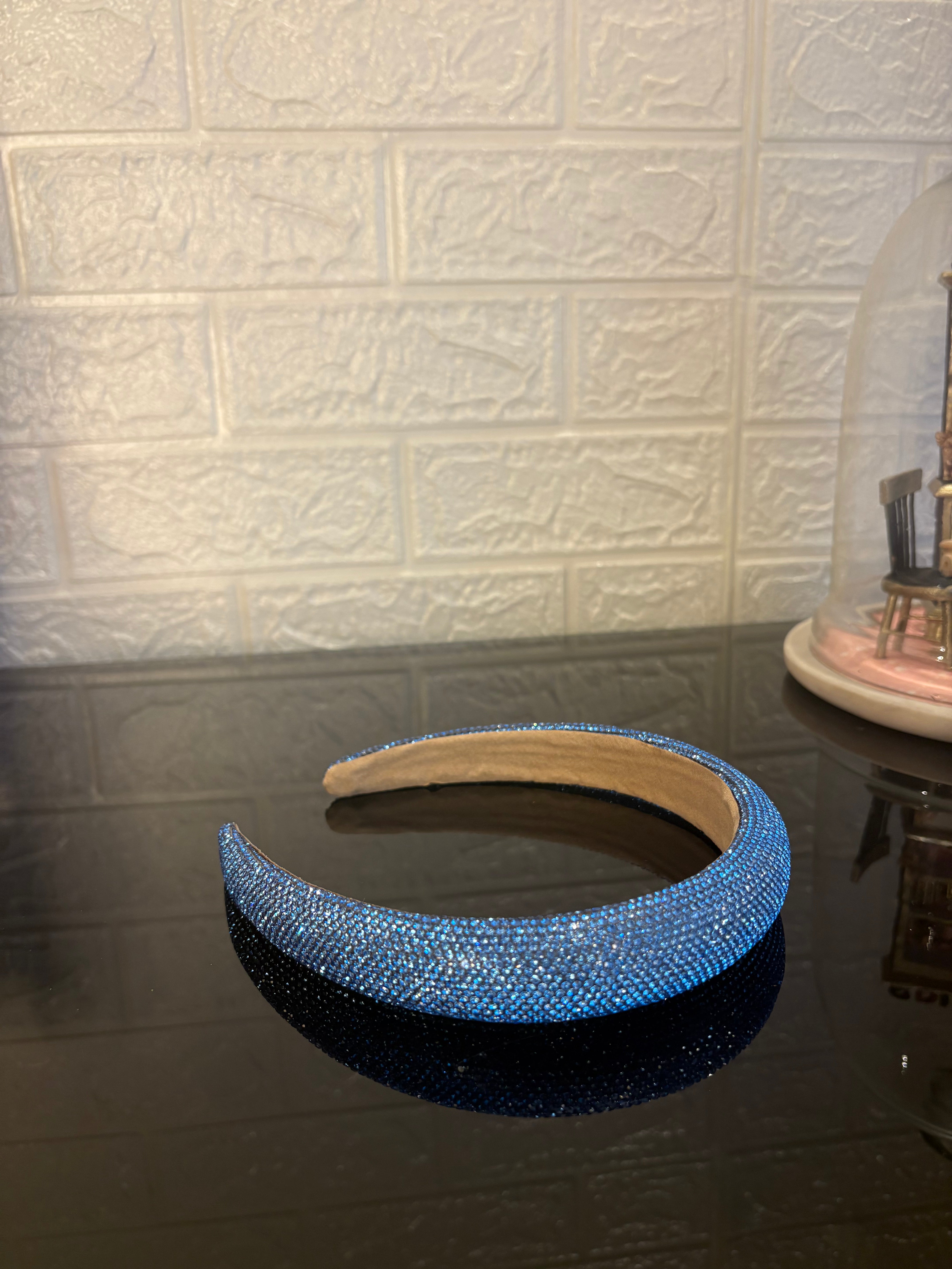 Crystelle Blue Rhinestone Hairband