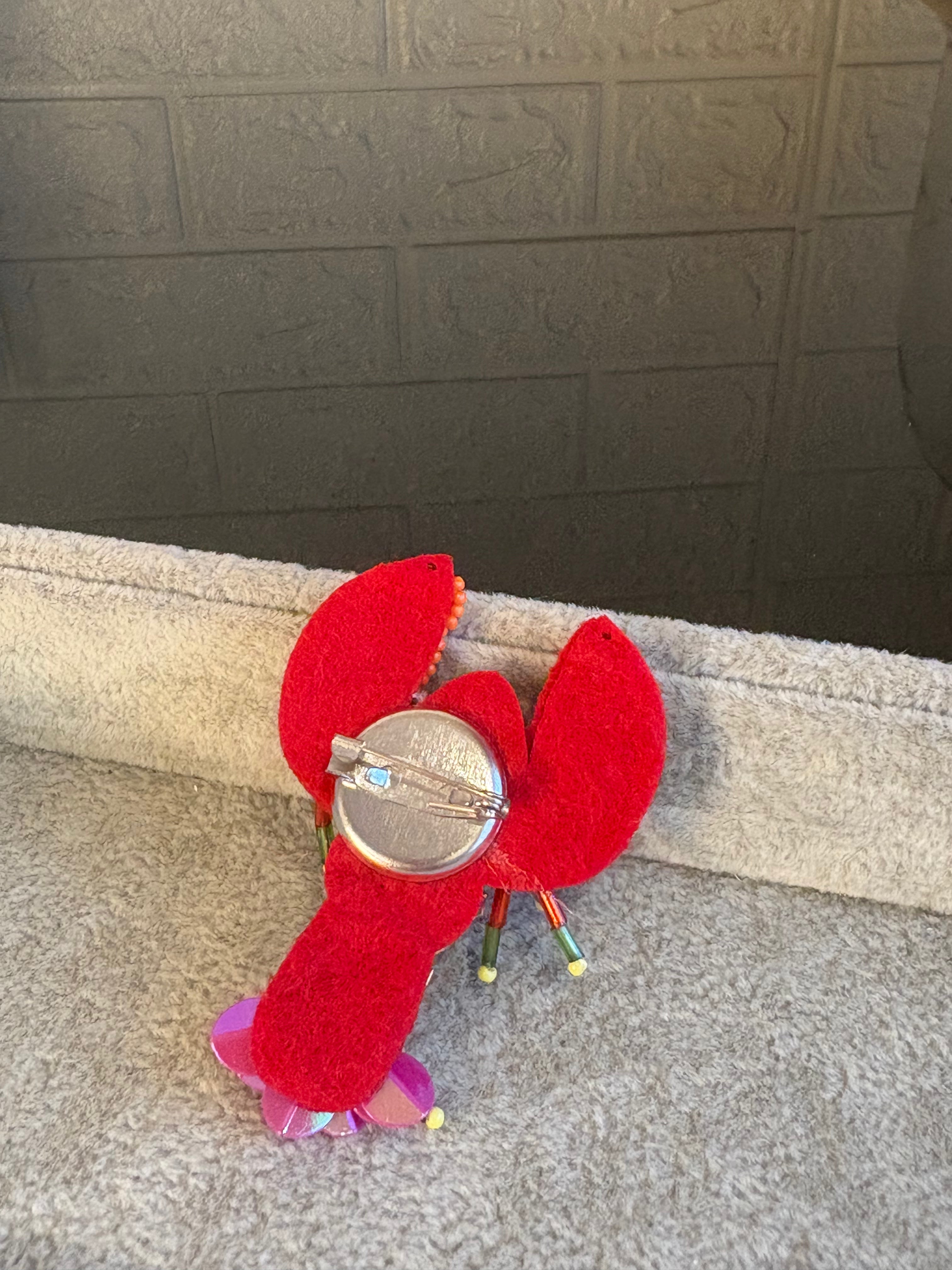 Main Lobster Energy Brooch