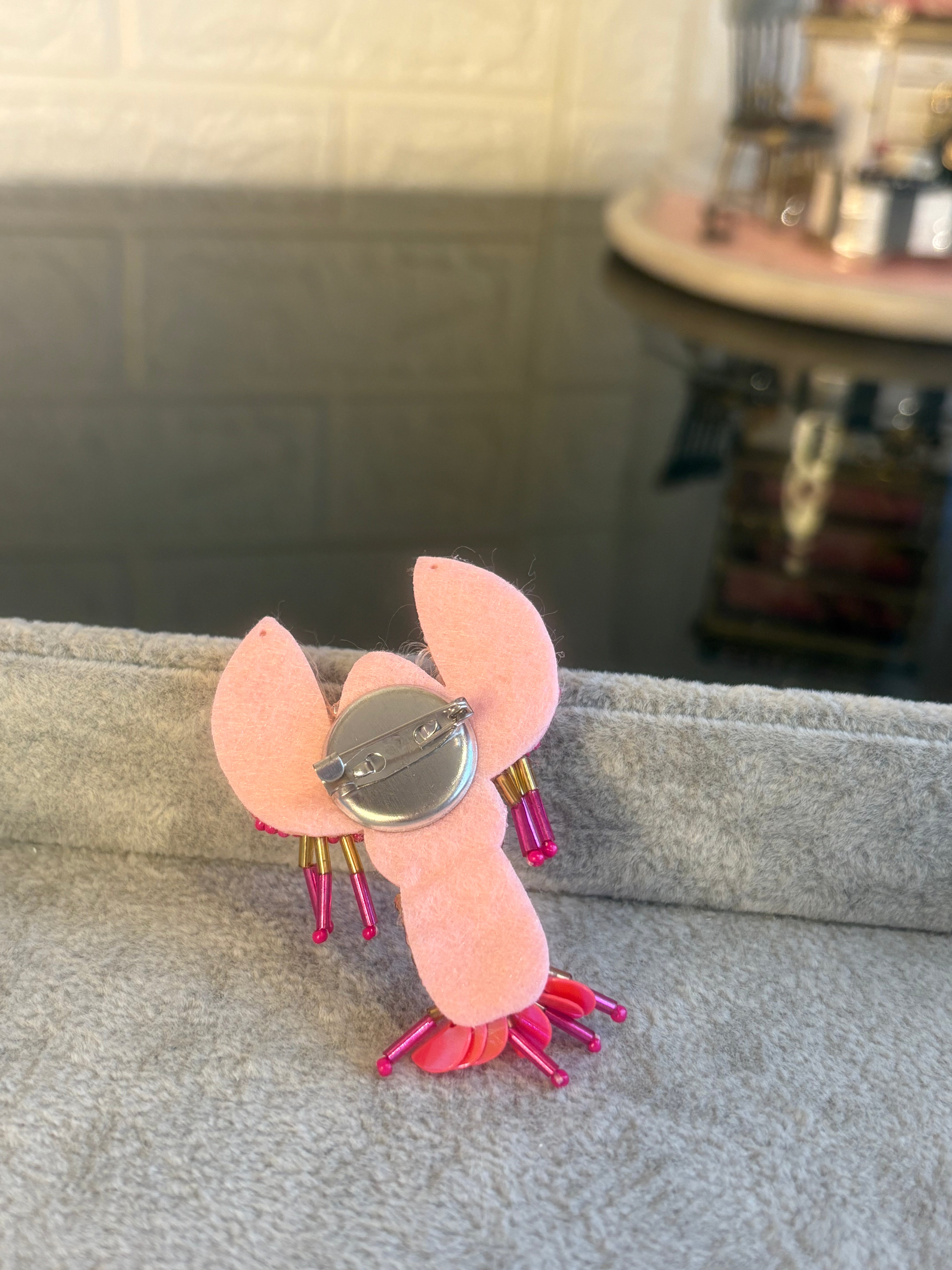 Pink Lob-star Brooch