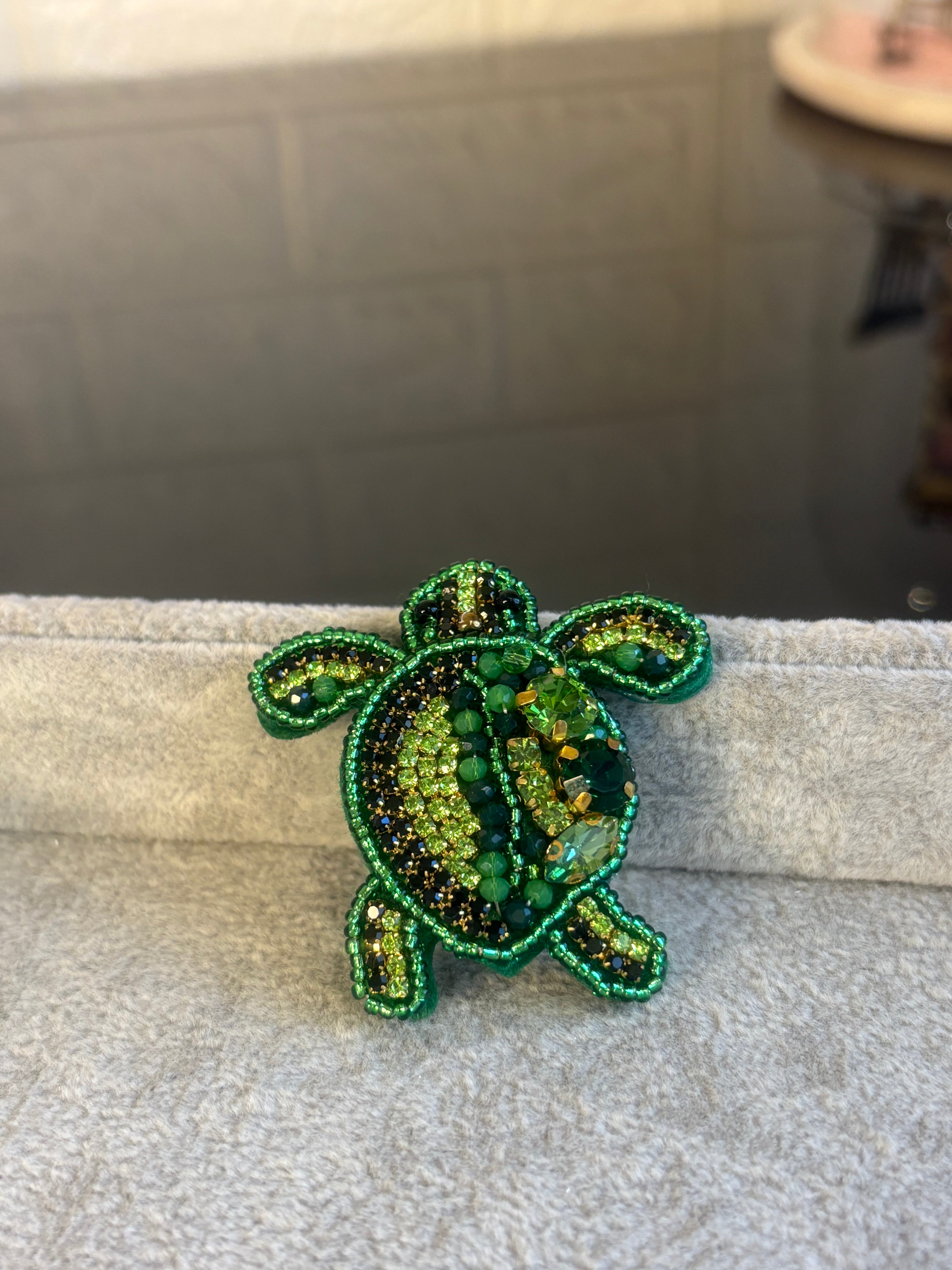 Slow & Slay Turtle Brooch