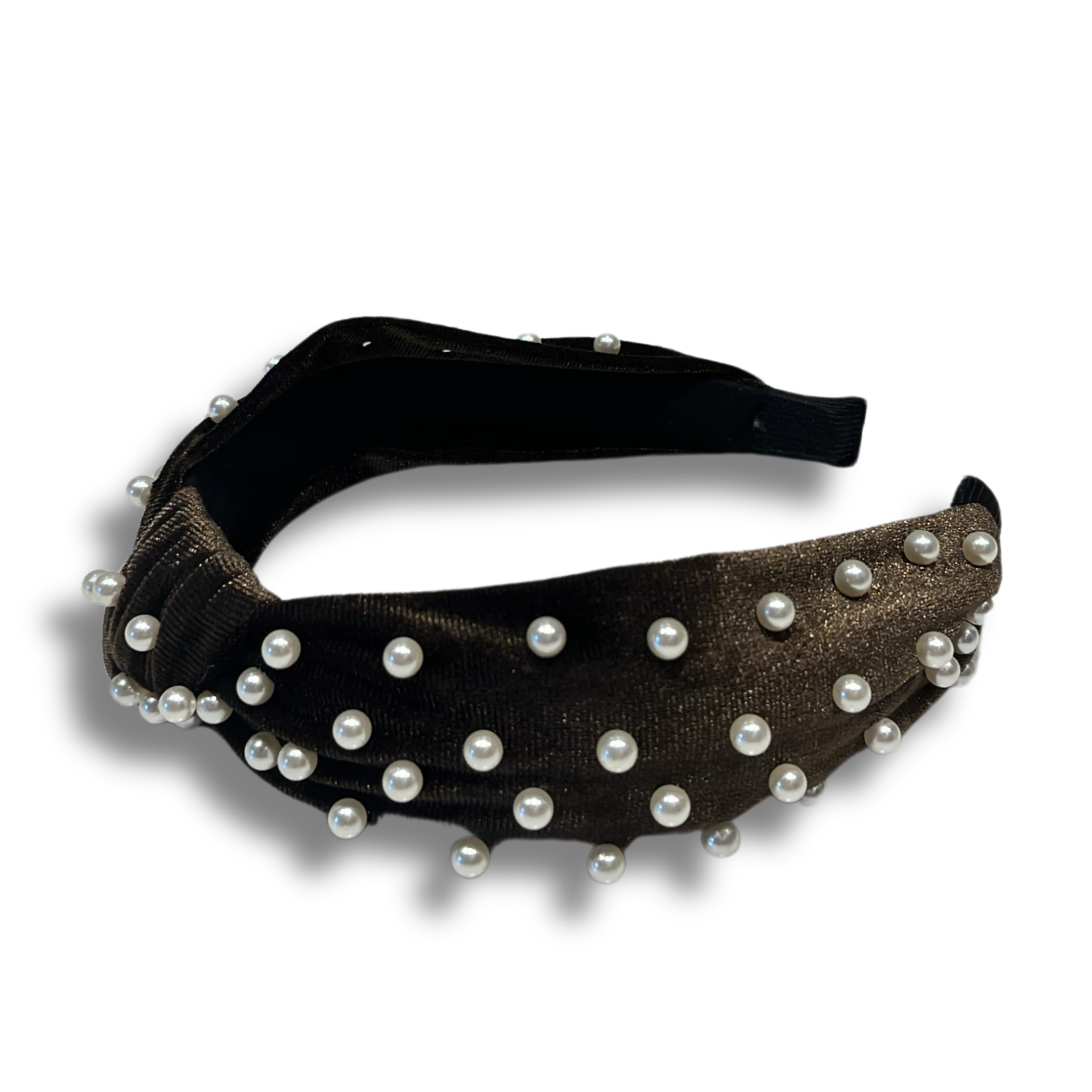 Pearl Reverie Ash Brown Turban Hairband