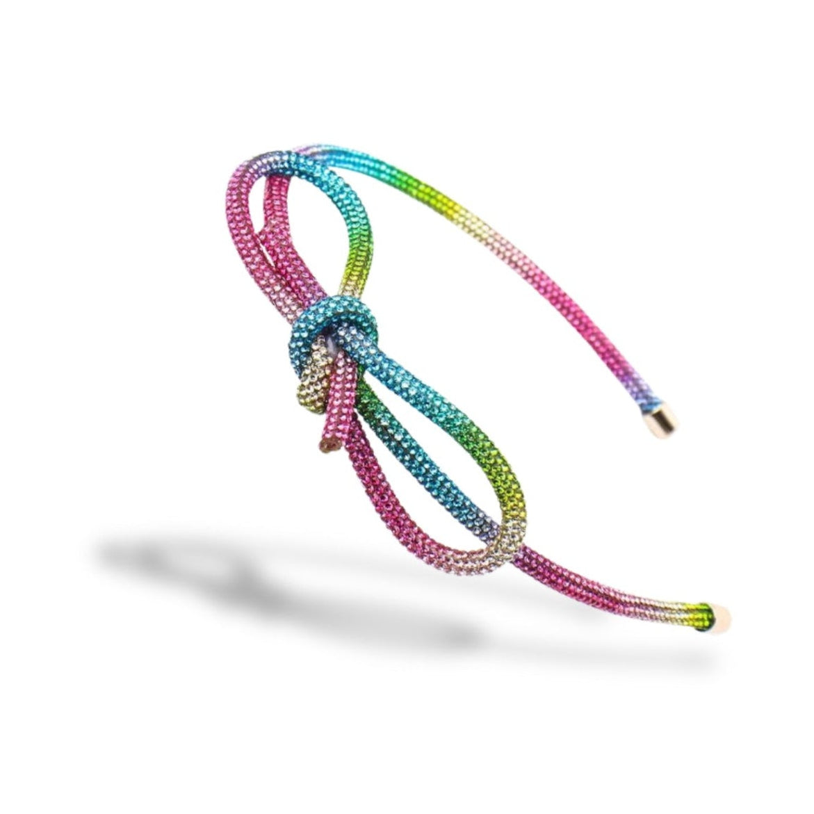 Rainbow Crystal Knot Hairband