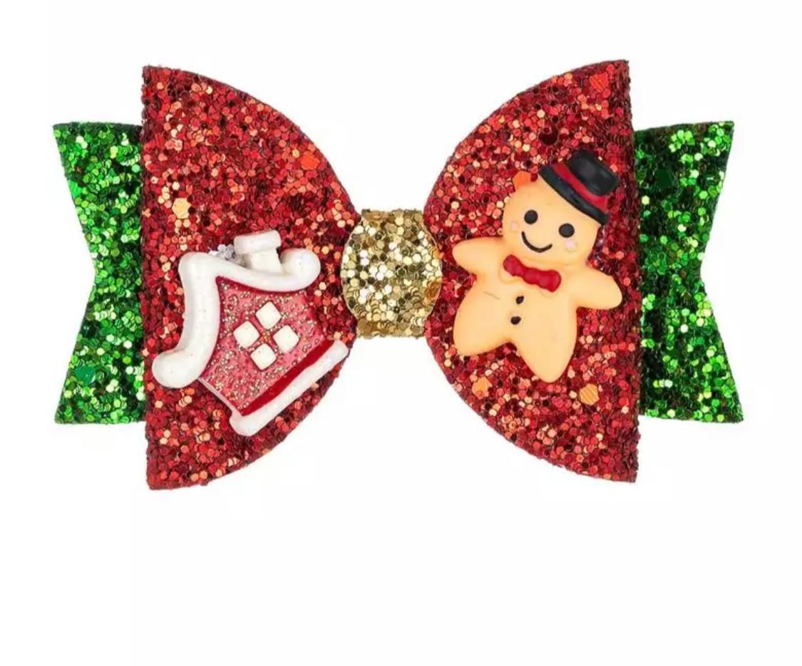 Gingerbread Cheer Bow