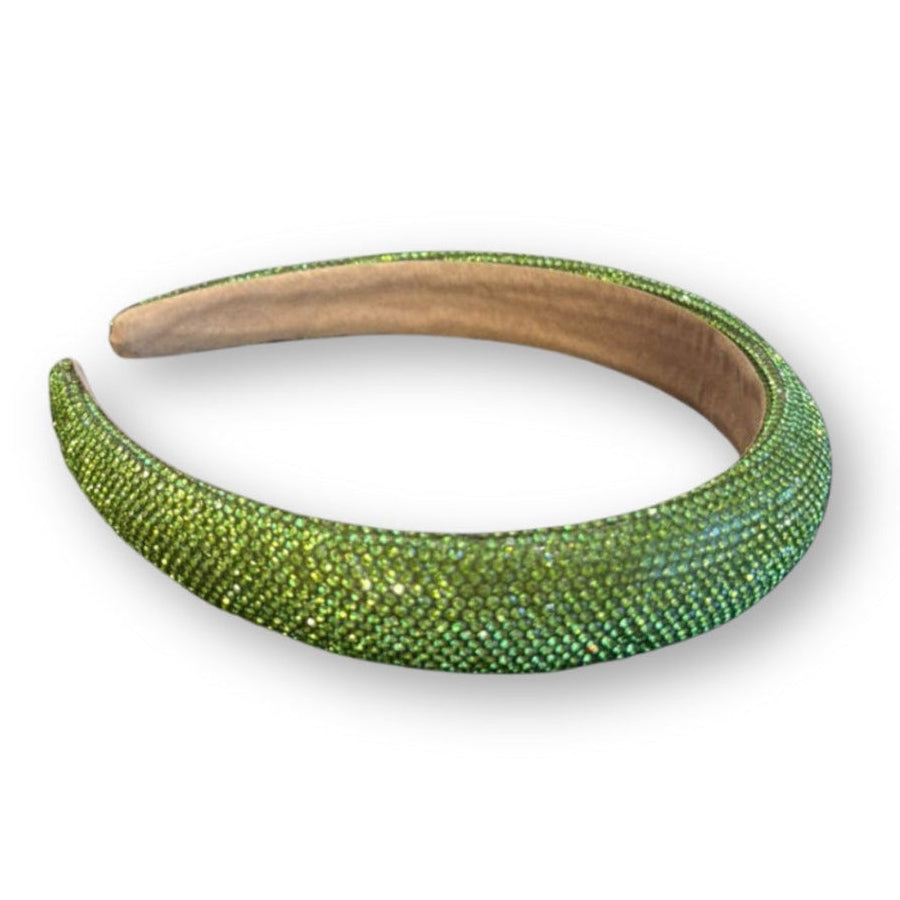 Crystelle Green Rhinestone Hairband