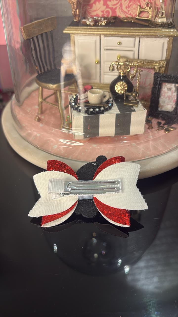 Happy Santa Glitter Bow