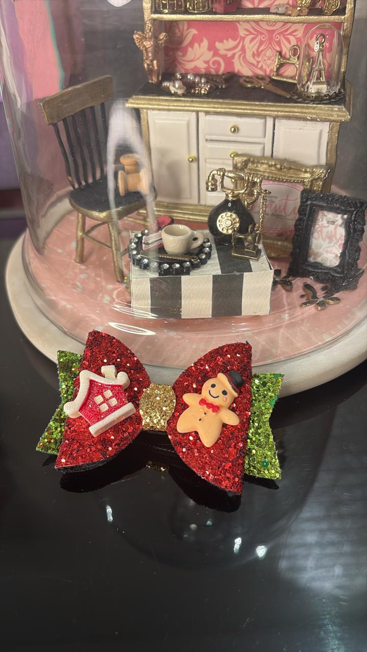 Gingerbread Cheer Bow