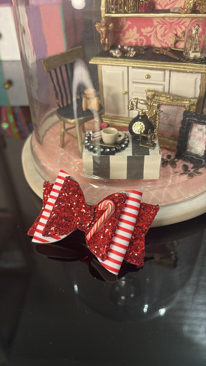 Red Ribbon Candy Bow