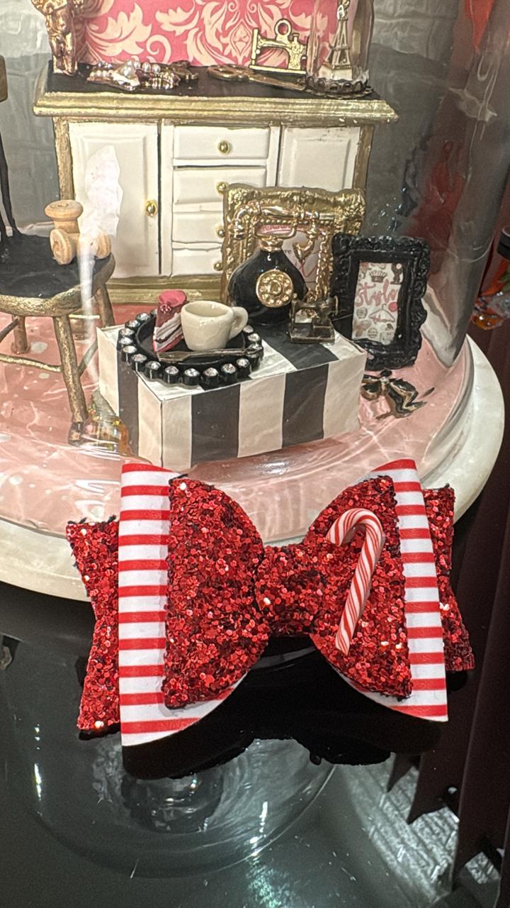 Red Ribbon Candy Bow