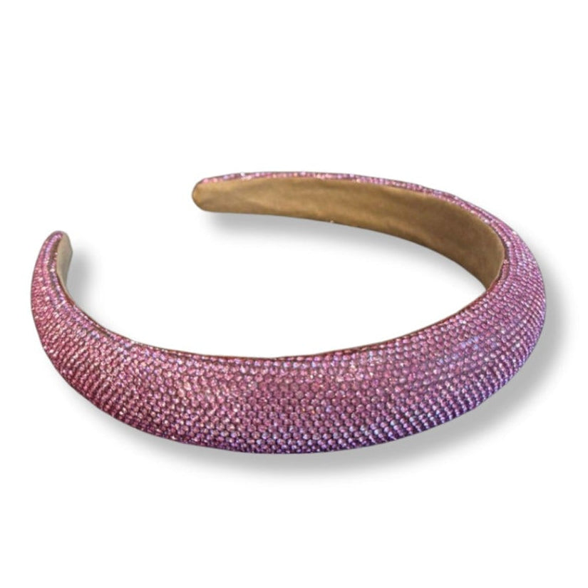 Crystelle Light Pink Rhinestone Hairband