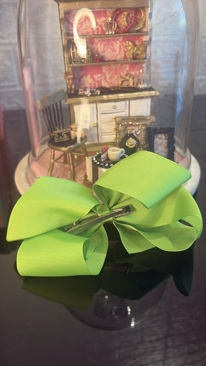 Neon Green Hair Bow