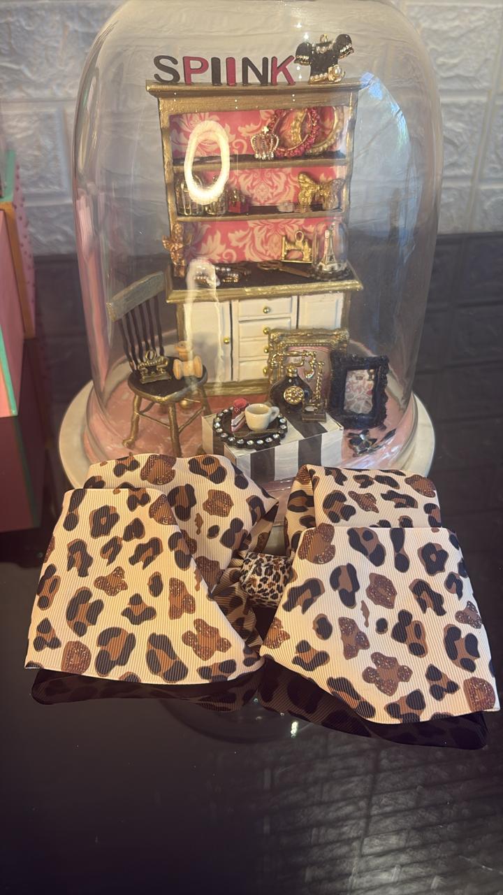 Leopard Print Hair Bow