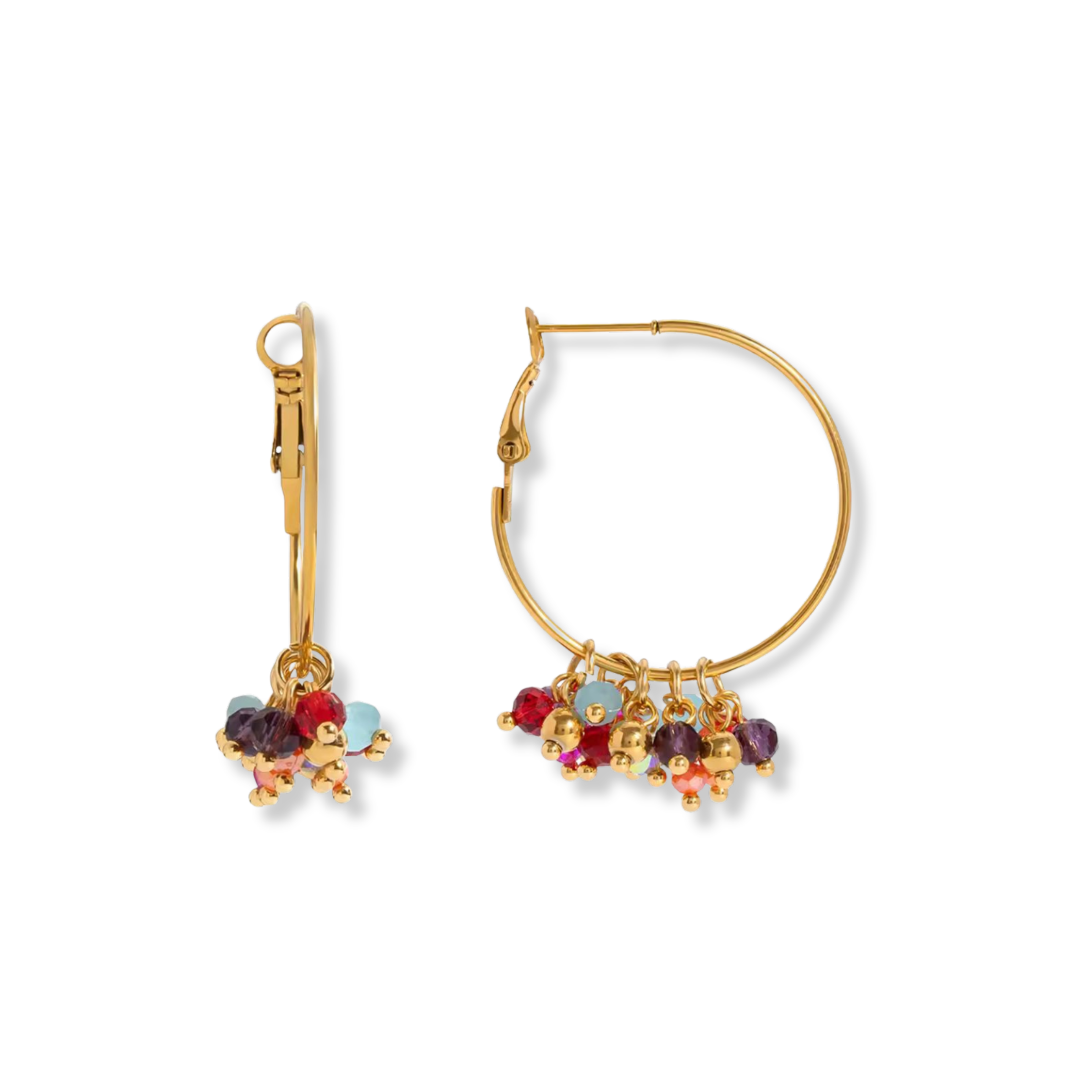 Fiesta Gem Hoops
