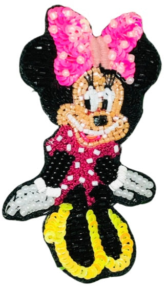 Minnie Mouse Pink Brooch