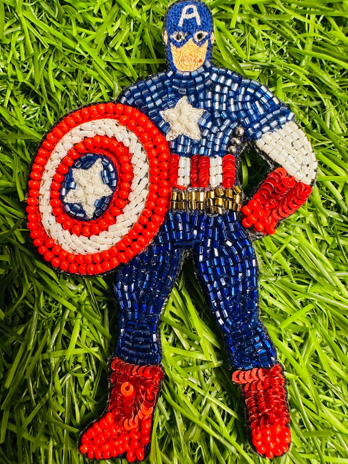 Captain America Superhero Brooch
