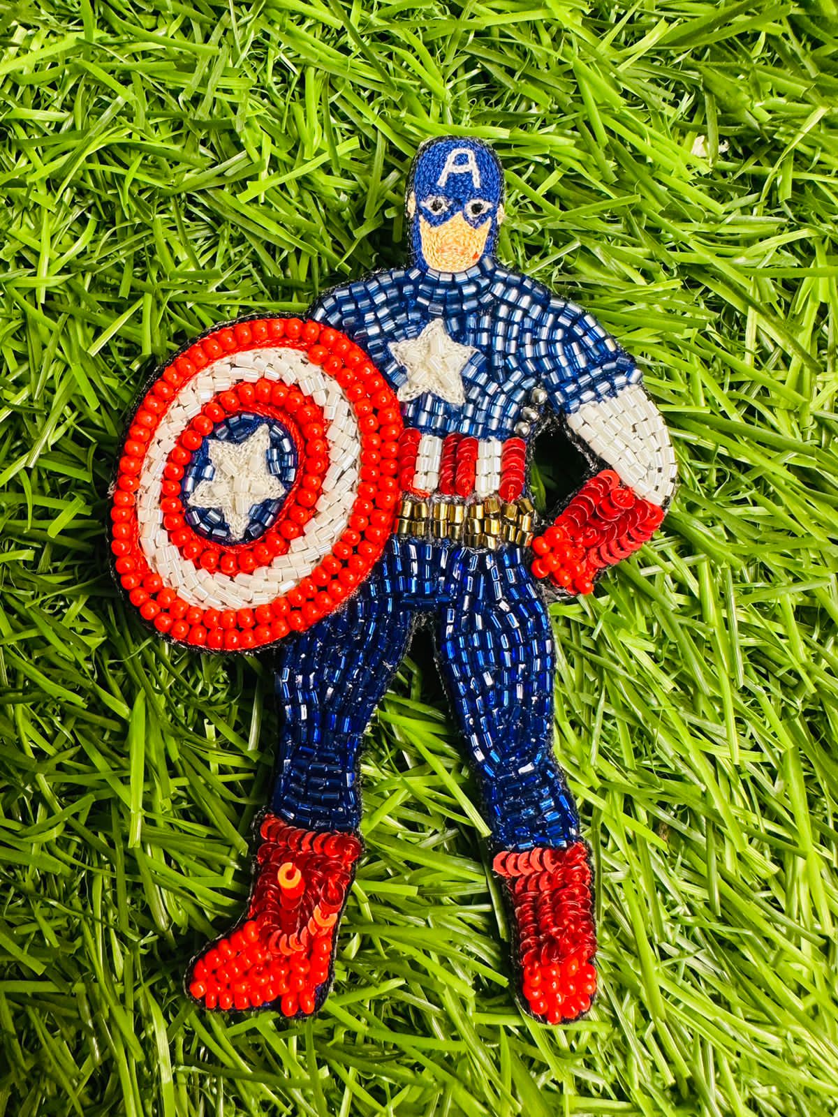 Captain America Superhero Brooch