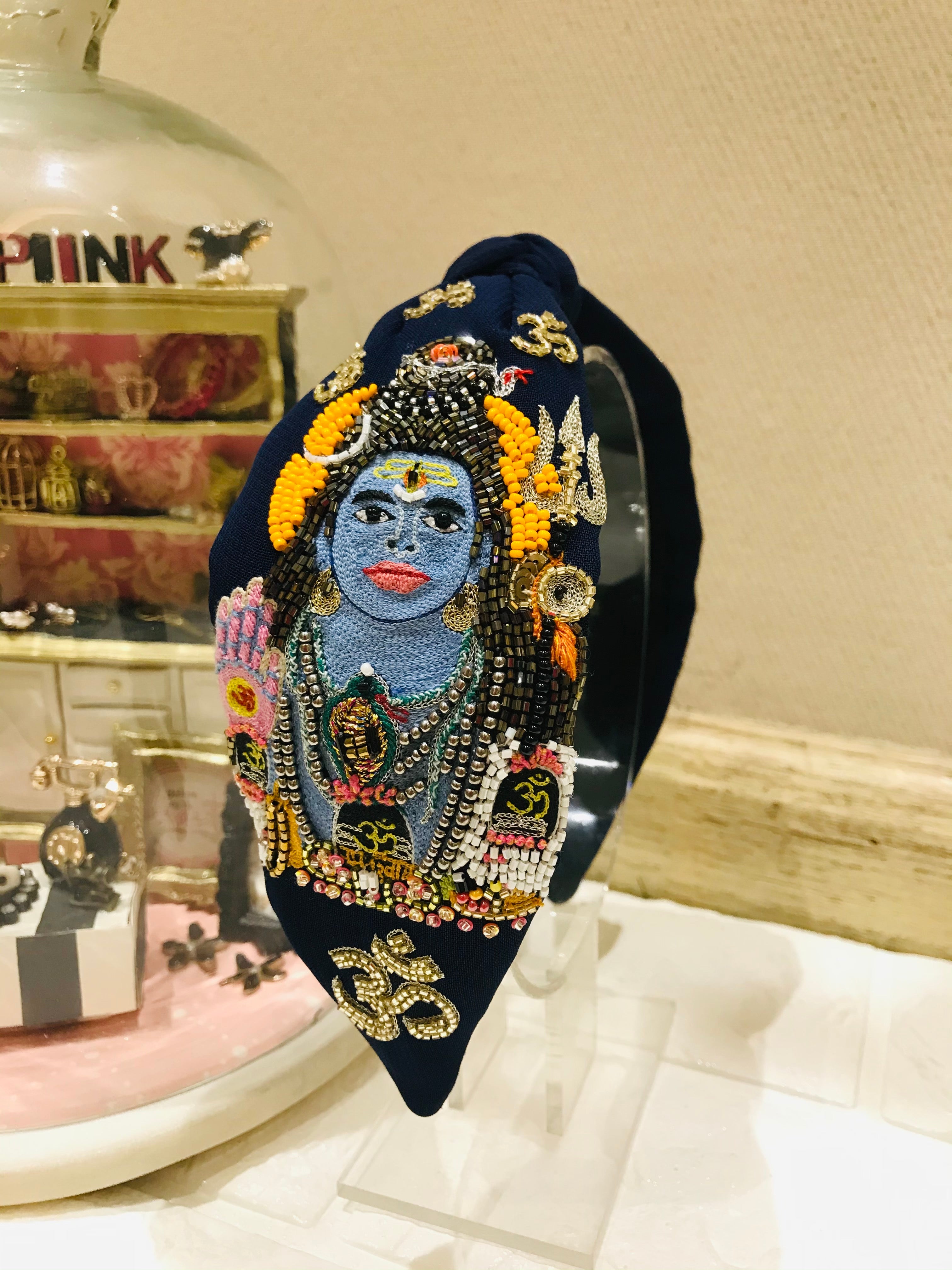 Shivji Shiv Ji Royal Blue Turban Hairband