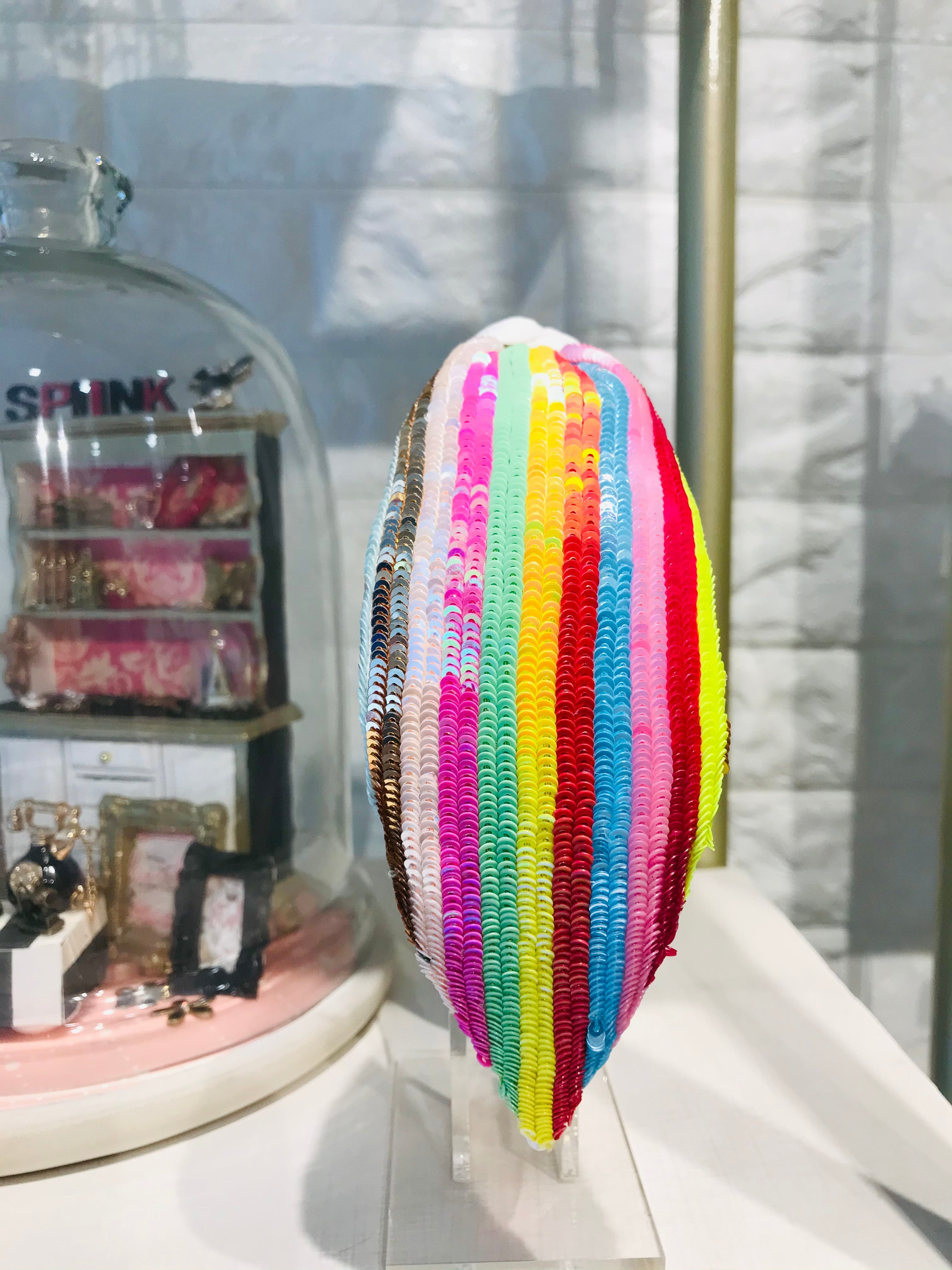 Neon Rainbow Turban Hairband