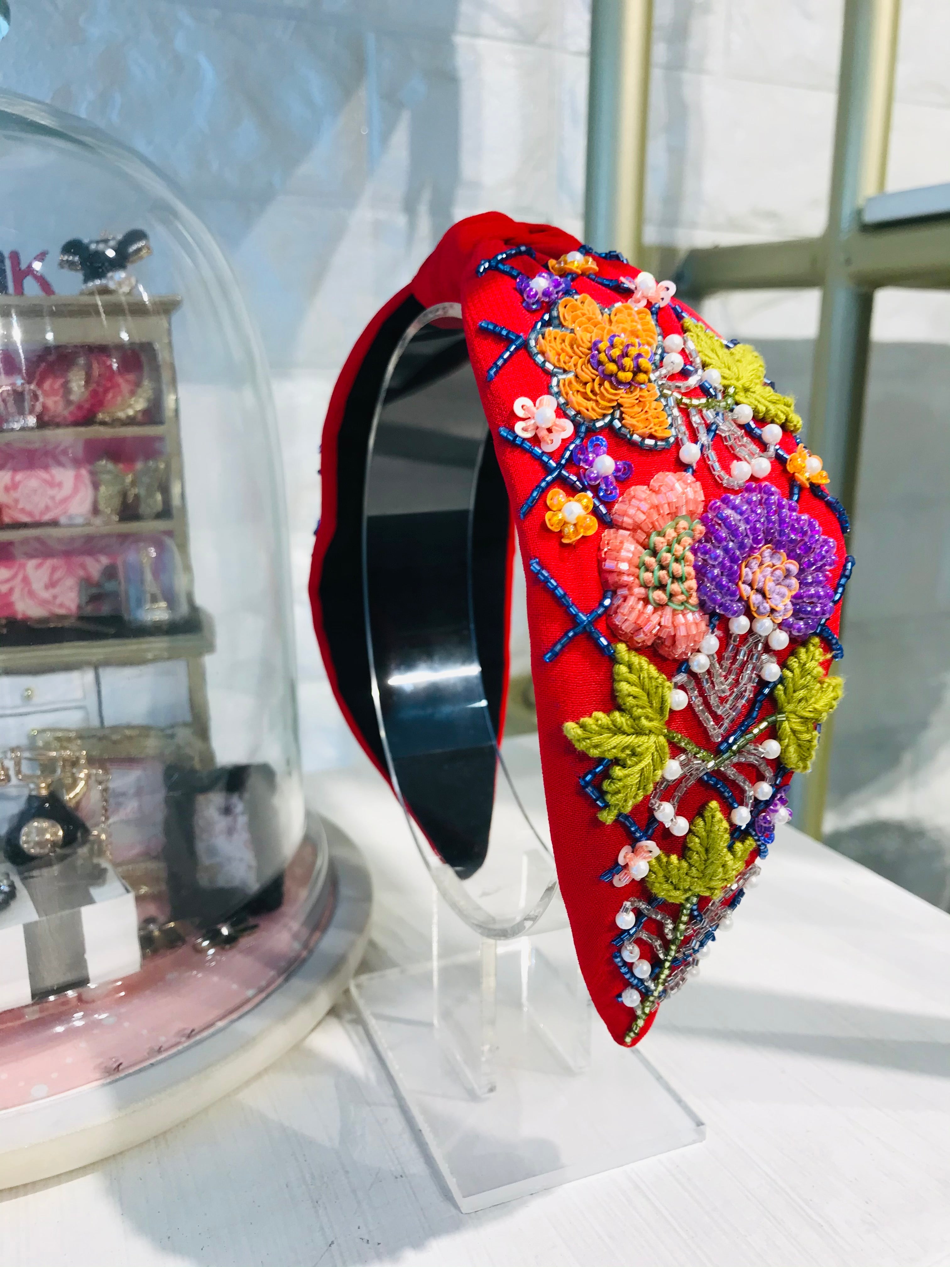 Floral Barbie Pink Beauty Turban Hairband