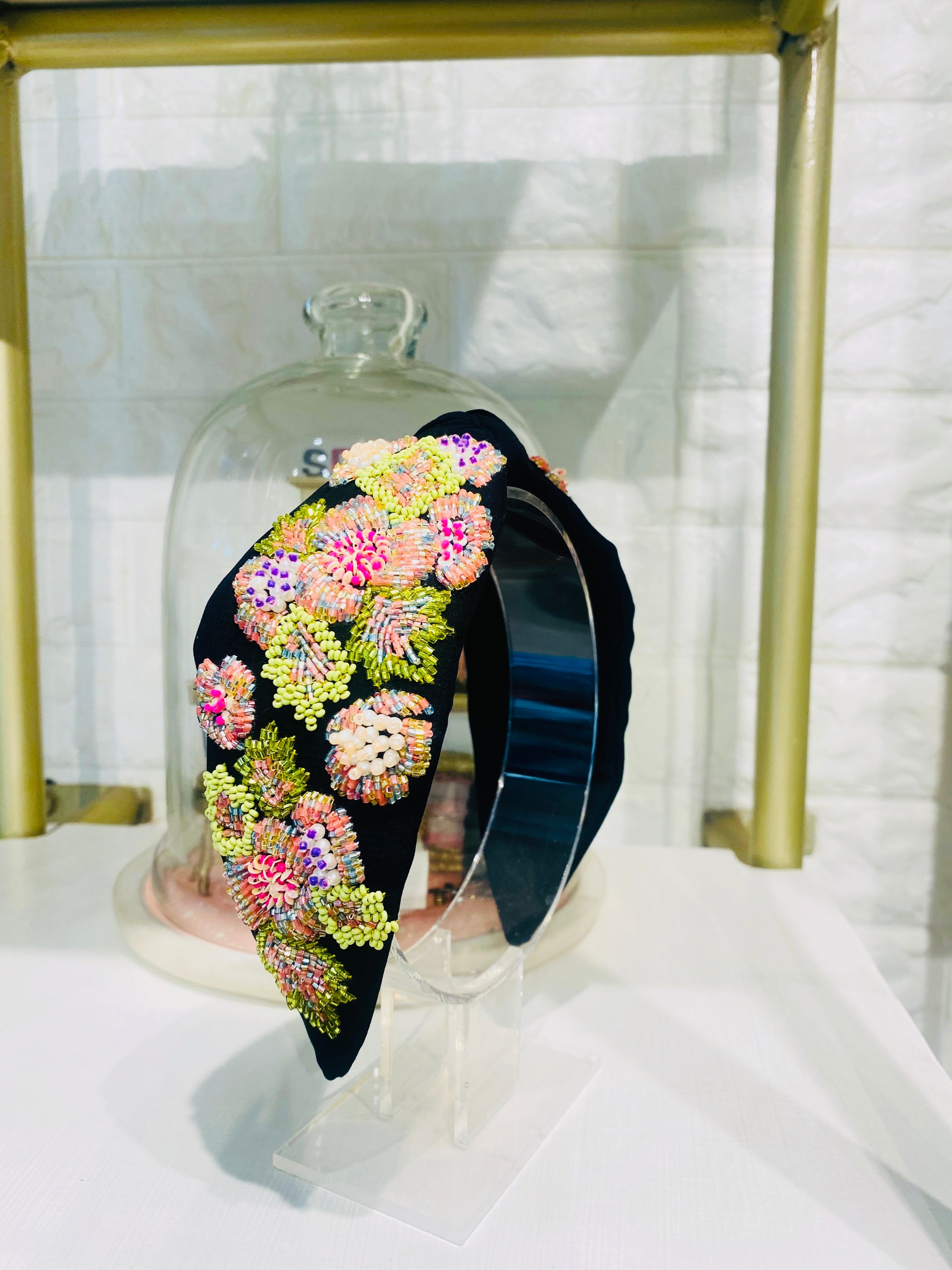 Zohra Black Turban Hairband