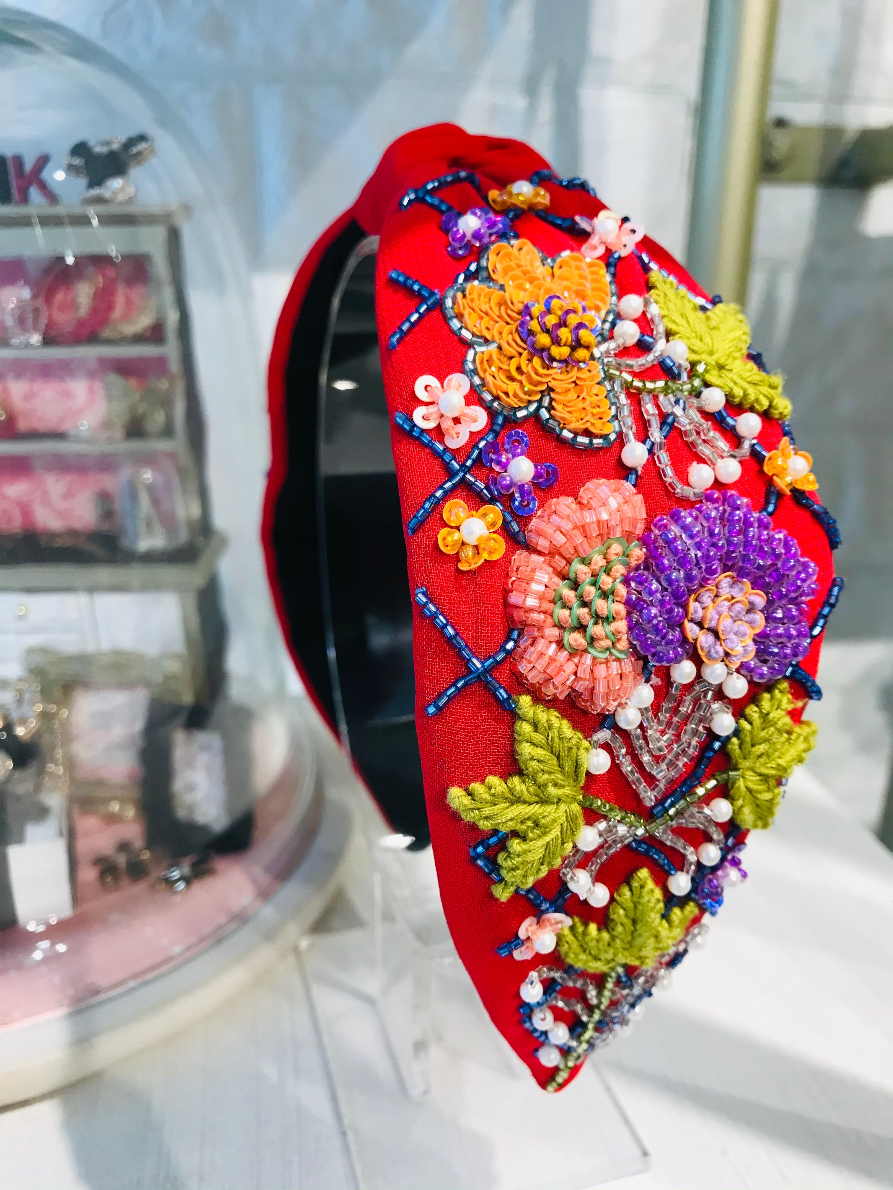 Floral Barbie Pink Beauty Turban Hairband