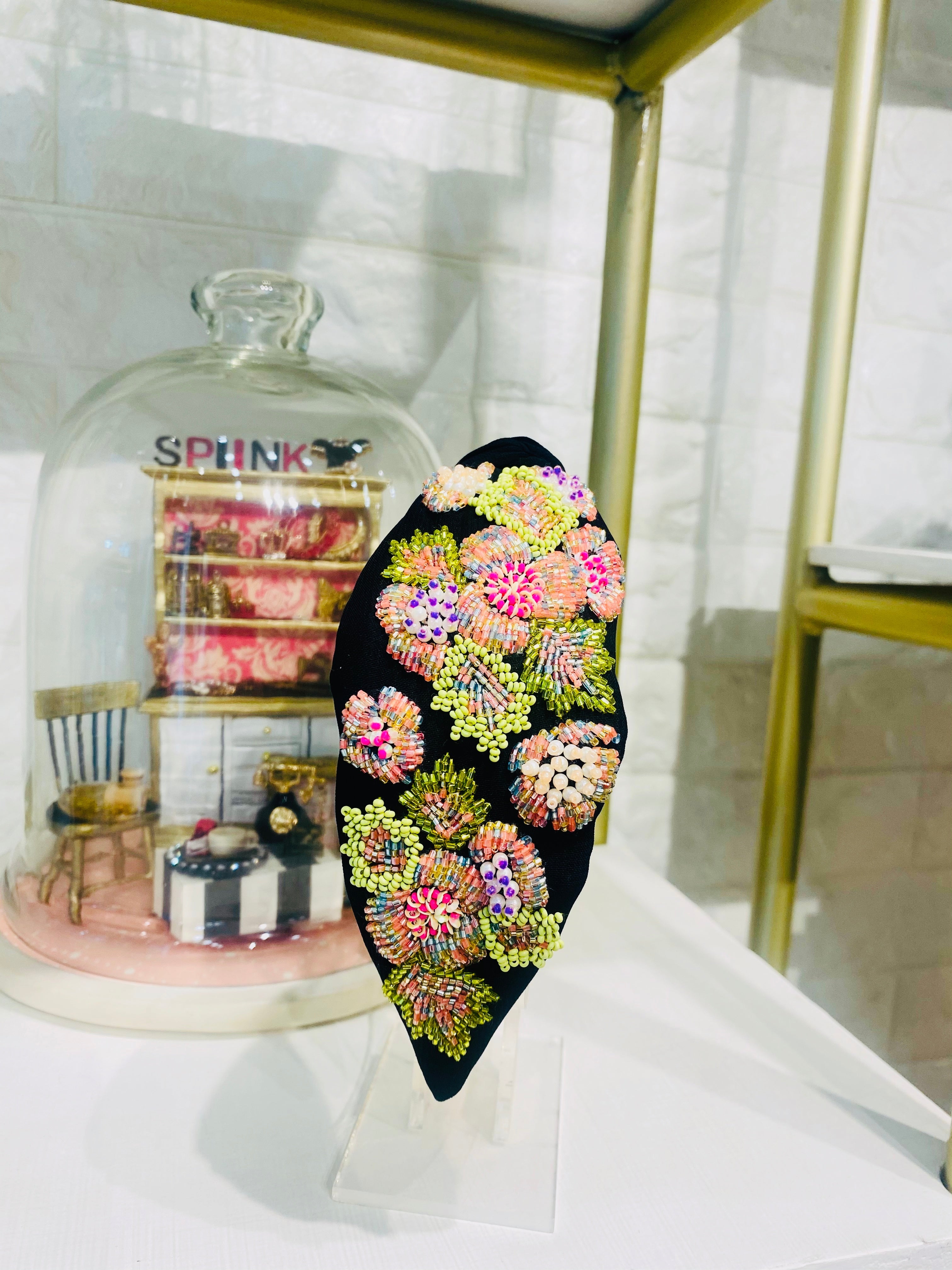 Zohra Black Turban Hairband