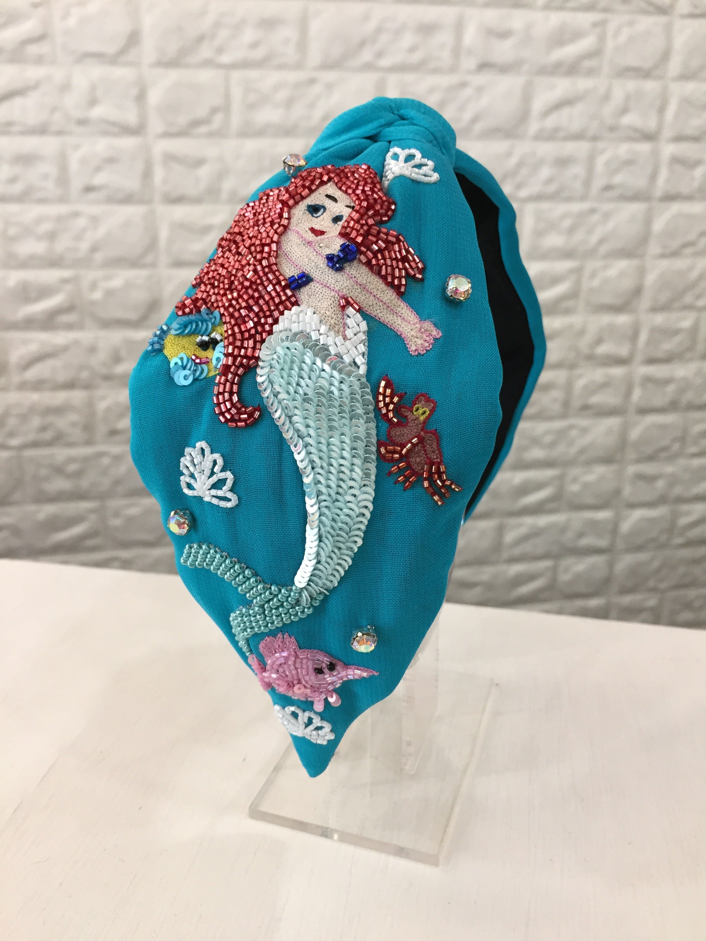 Aquamarine Baby Blue Turban Hairband